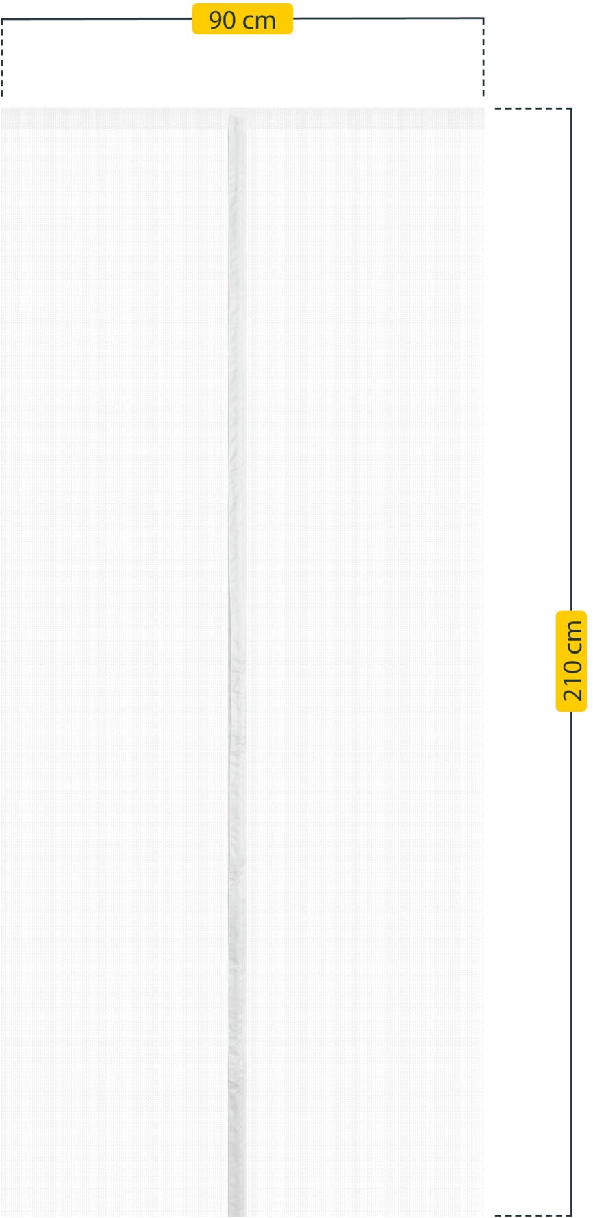 SCHELLENBERG Insektenschutz-Vorhang »"Insect Stop Magnetic", Magnetvorhang für Balkontür und Terrassentür«, Fliegengitter ohne bohren, 90 x 210 cm oder 120 x 240 cm, weiß