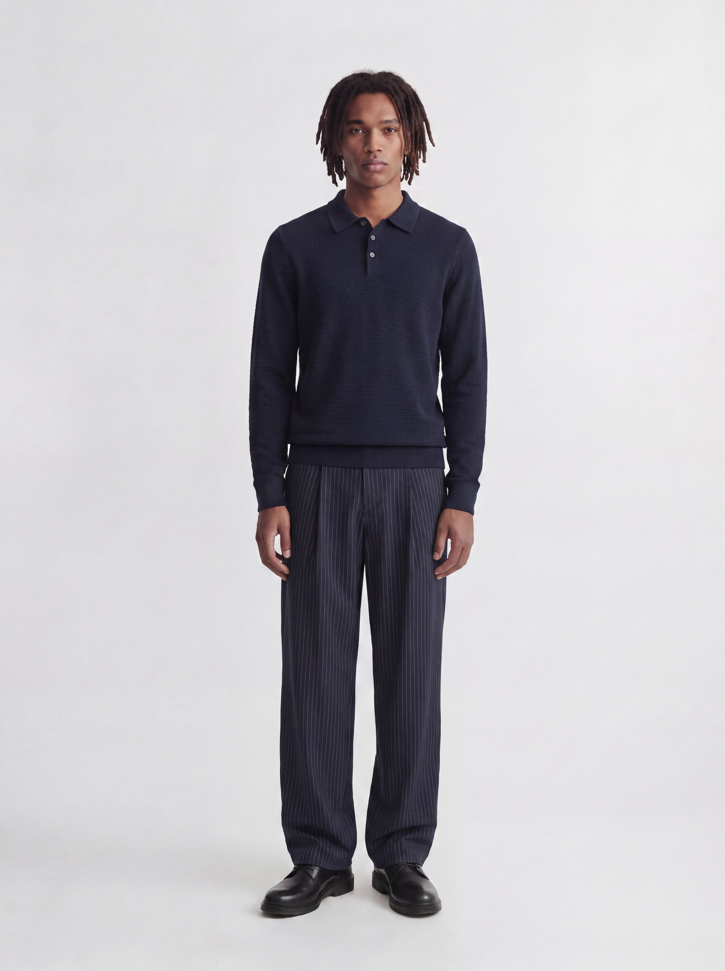 Jack & Jones Polokragenpullover »JPRBLURILEY KNIT POLO LS« Baumwolle,