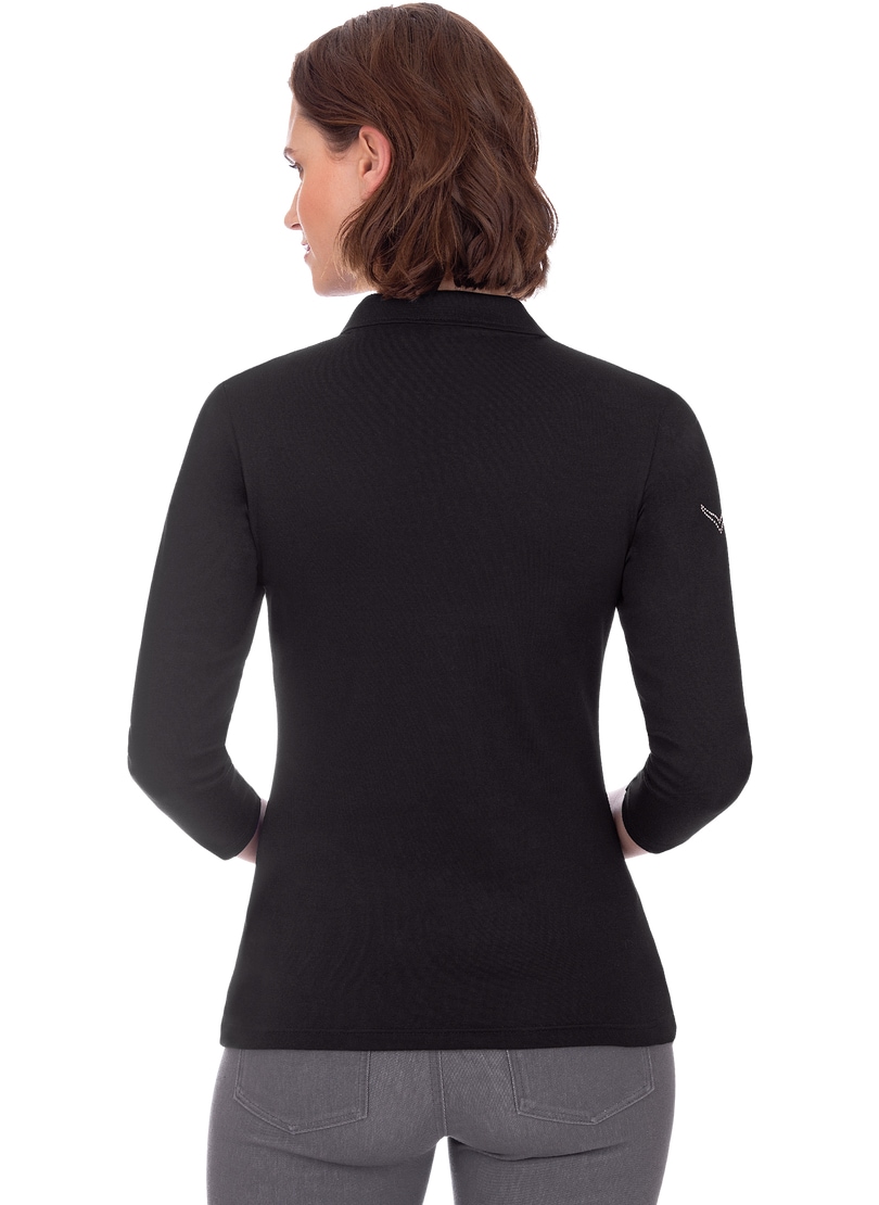 Trigema Poloshirt »TRIGEMA Poloshirt mit Kristallsteinen«, (1 tlg.)