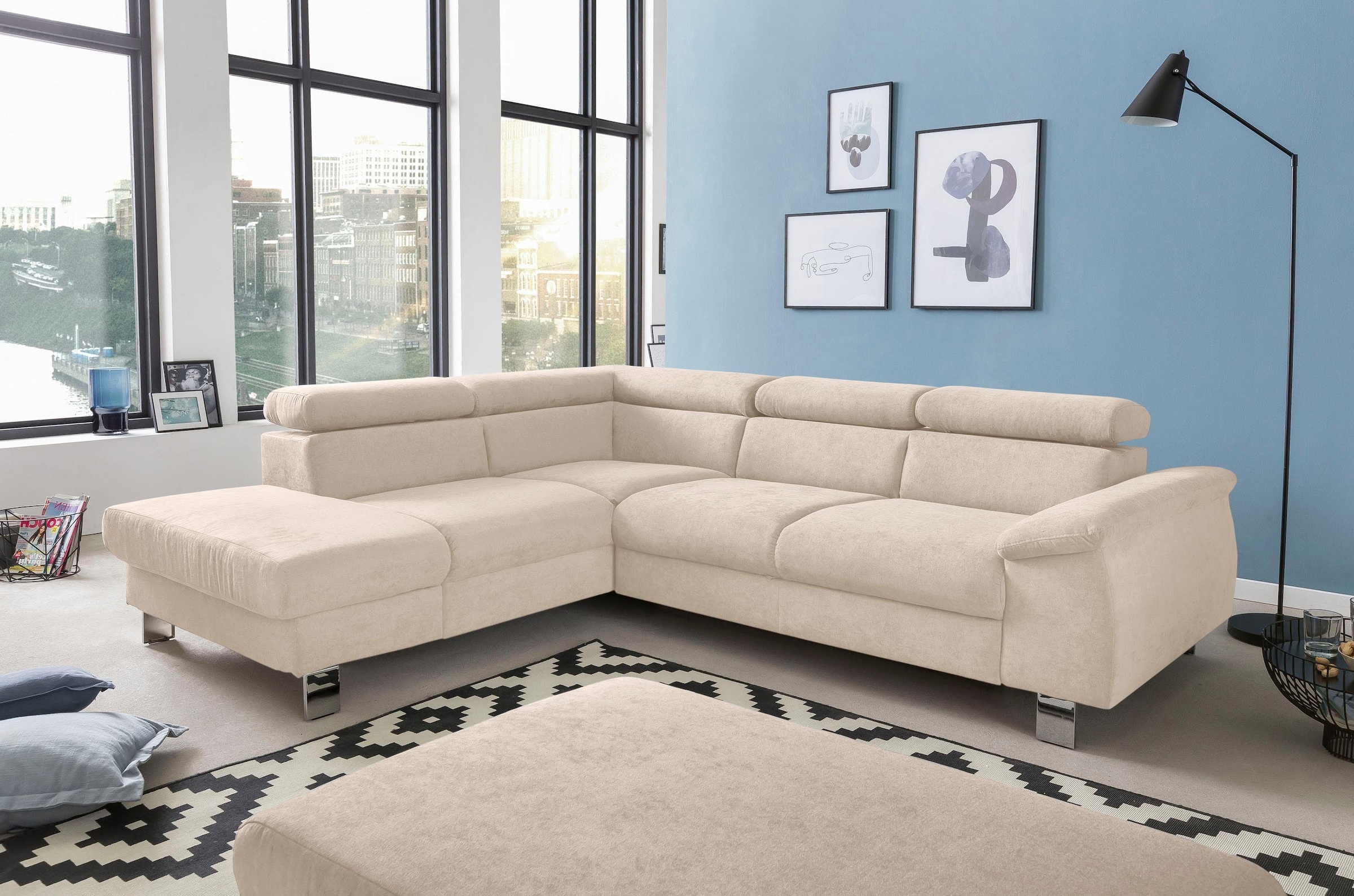 COTTA Polstergarnitur »Komaris L-Form«, (Set), Set bestehend aus: Ecksofa m günstig online kaufen