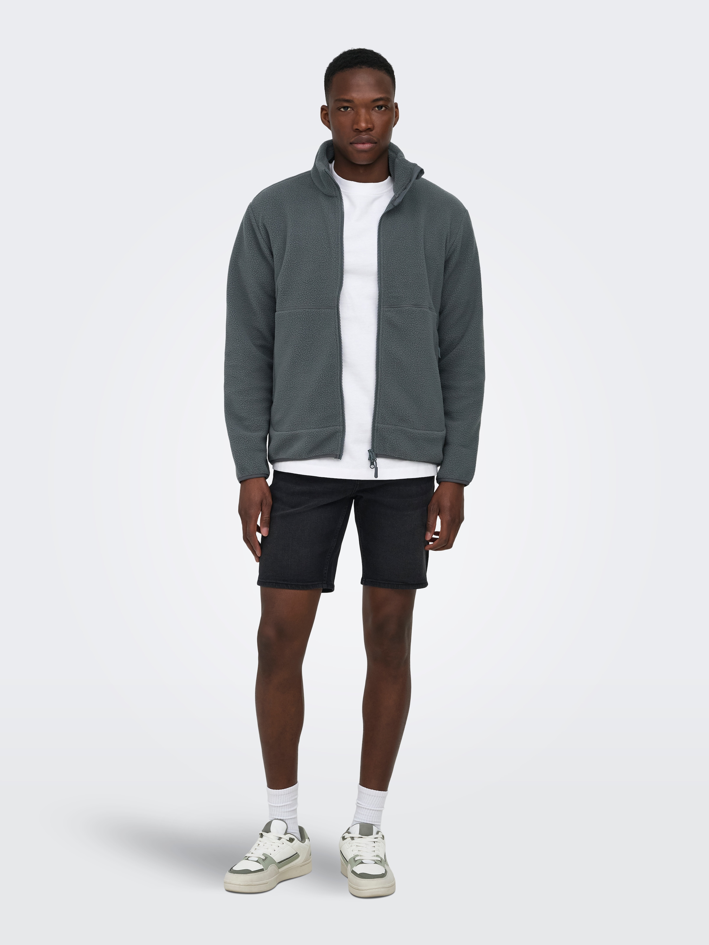 ONLY & SONS Fleecejacke »ONSJASON PRTC FLEECE JACKET OTW NOOS« Polyester, regular fit