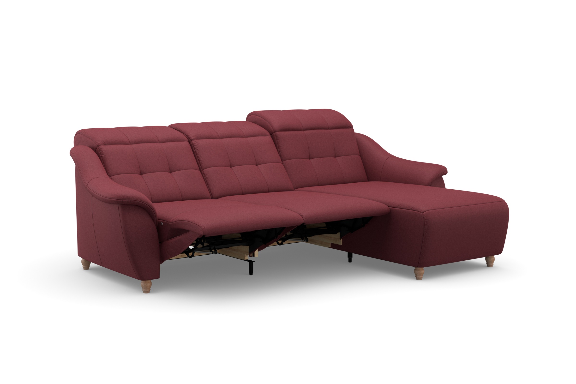 Home affaire Ecksofa »Boston L-Form«, (2 St.), Kopfteilverstellung an jeder Sitzfläche, wahlweise Relaxfunktion