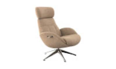 & Fuß Relaxsessel kaufen auf Rücken- »Relaxchairs Elegant«, drehbar, Premium FLEXLUX Rechnung Kopfteilverstellung, schwarz Komfort,