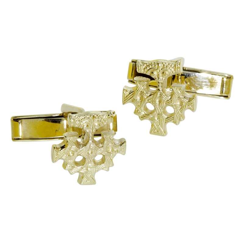 OSTSEE-SCHMUCK Manschettenknöpfe »Manschettenknöpfe Hiddensee« 2 Stk. tlg. gelb Außergewöhnliche Manschettenknöpfe aus Silber 925/000, vergoldet