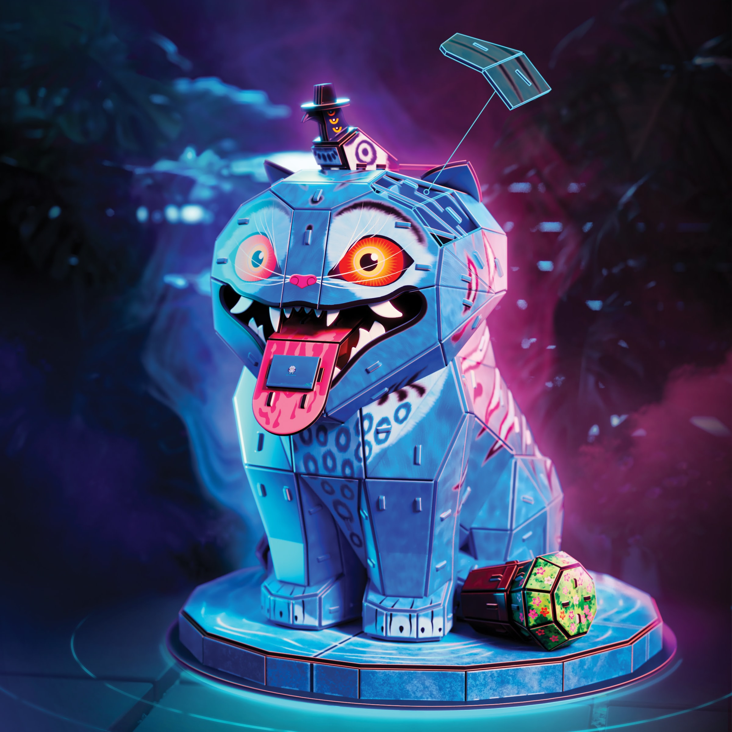 Spin Master 3D-Puzzle »4D Build - K-Pop Demon Hunters - Derpy Tiger und Sussie Vogel«