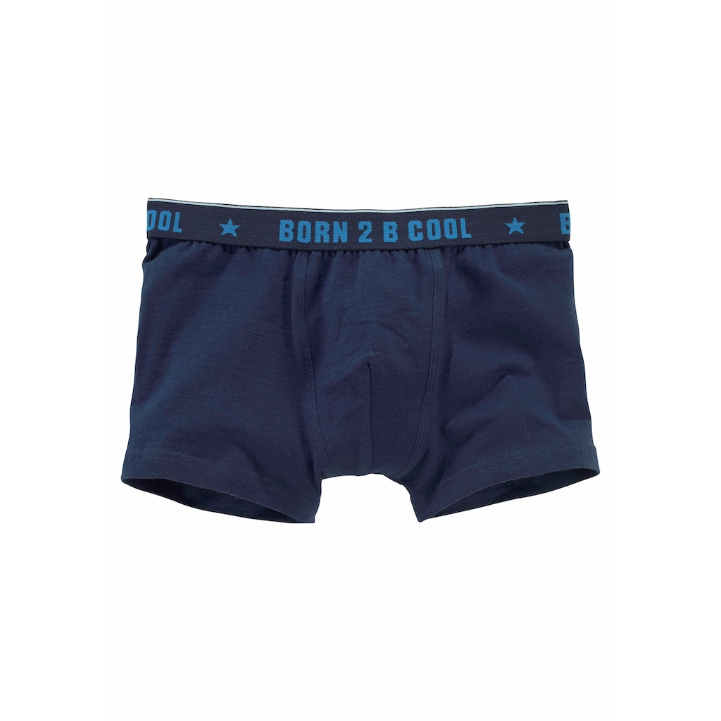 AUTHENTIC UNDERWEAR Boxer, (Packung, 3 St.), mit "BORN 2 B COOL" Bund