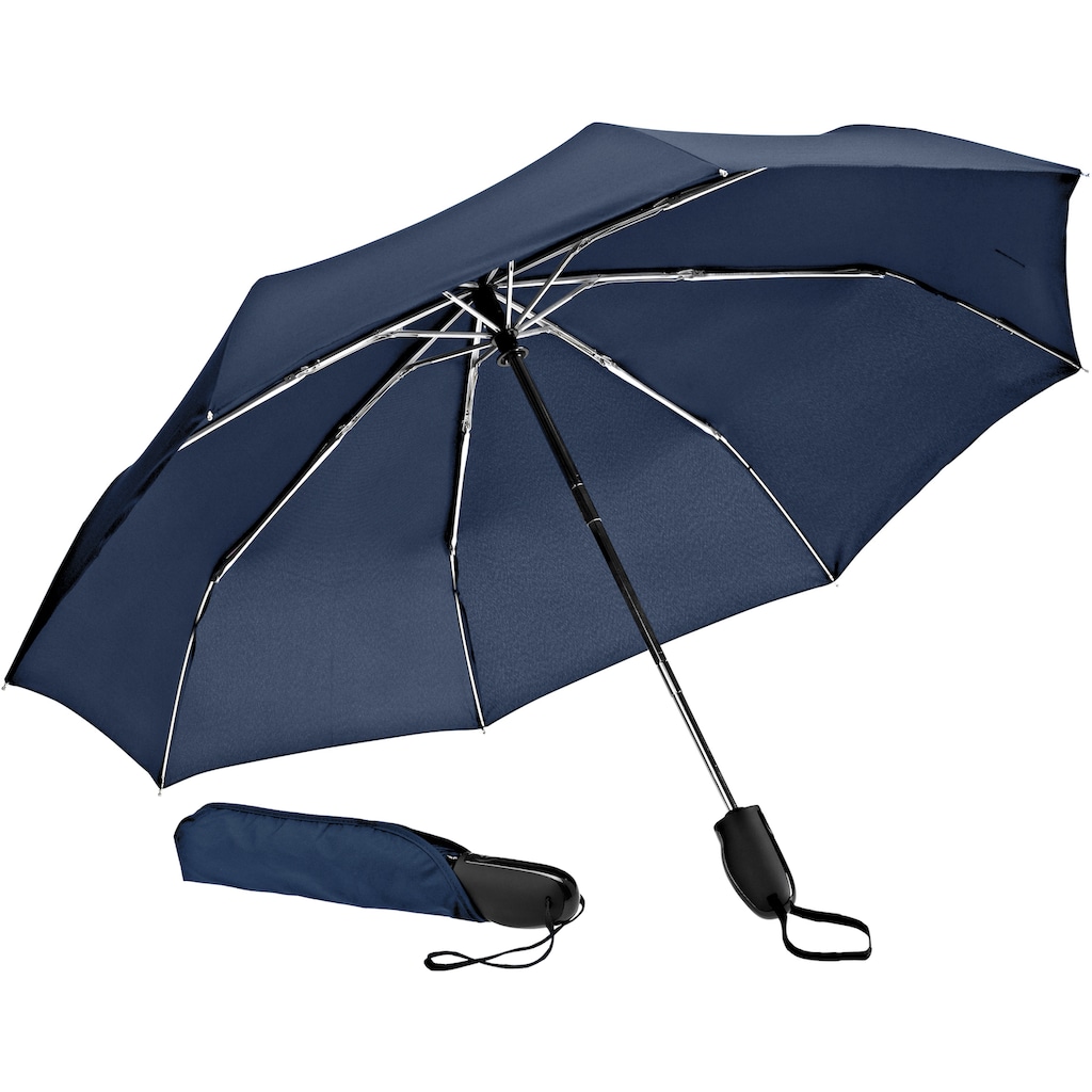 EuroSCHIRM® Taschenregenschirm »Automatik 32S7, marineblau«