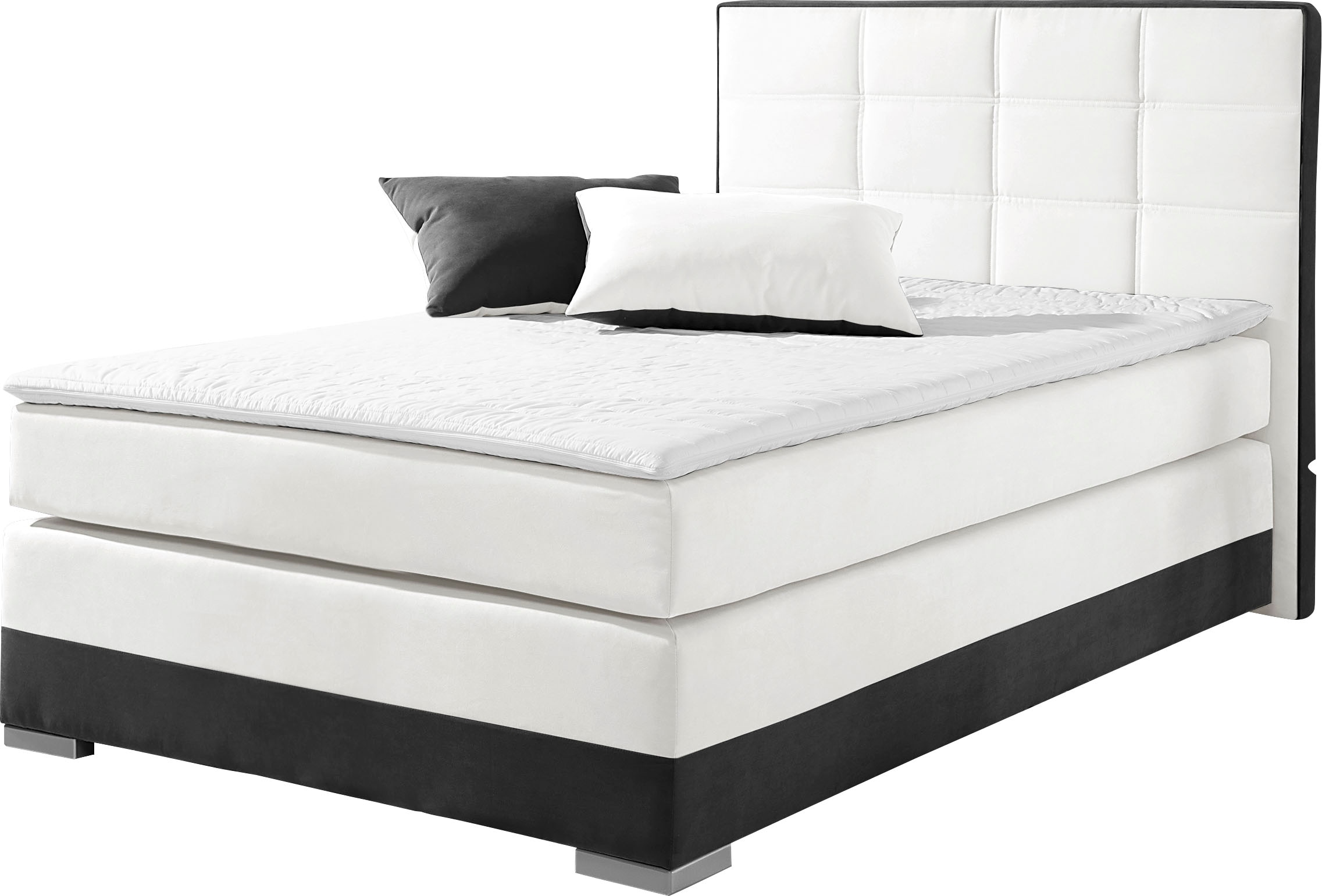 INOSIGN Boxspringbett, inklusive Topper und Wendekissen