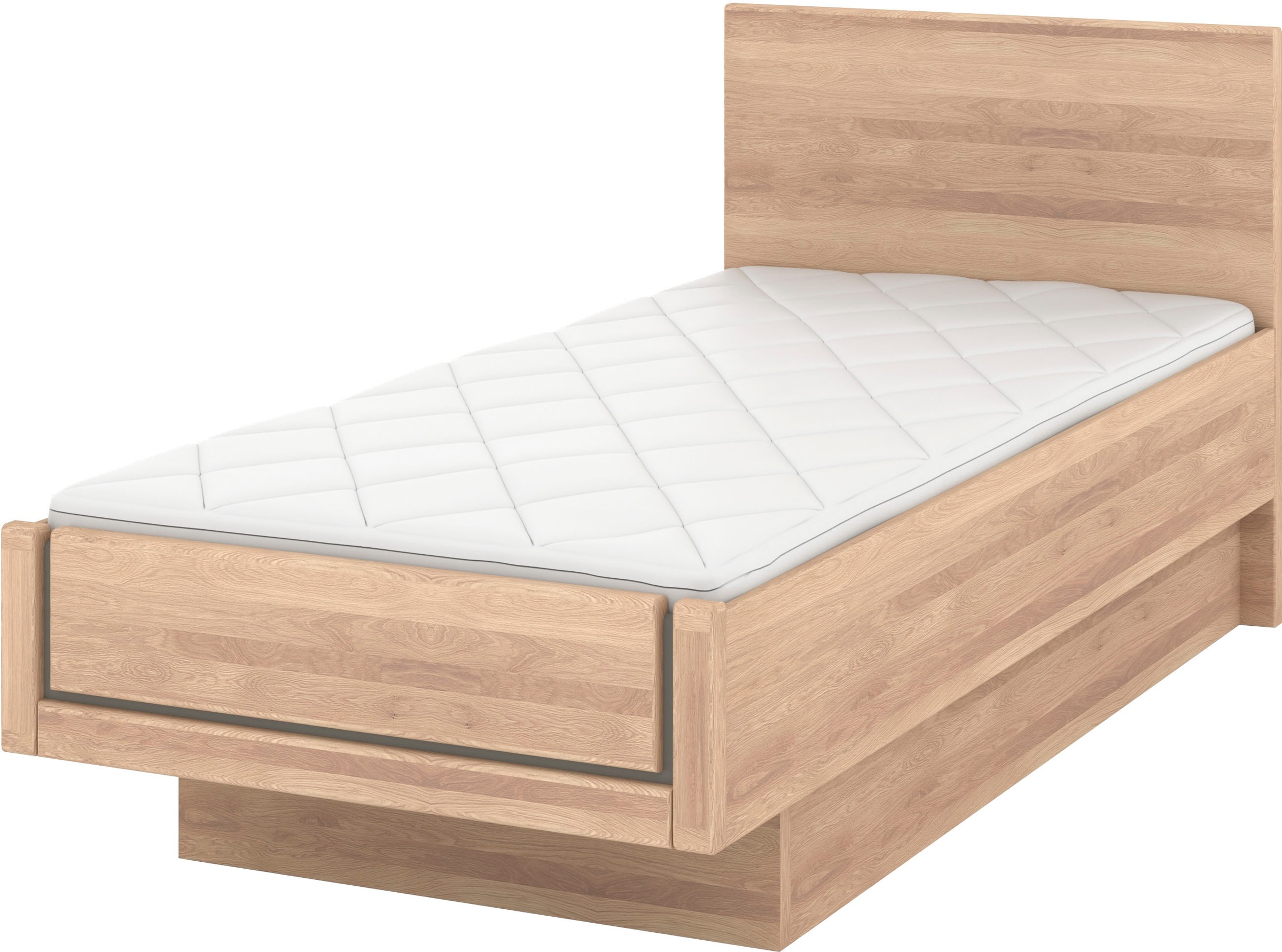 Musterring Holzbett »Sorrent, Bettgestell, Bettrahmen, teilmassiv Eiche«, ( günstig online kaufen