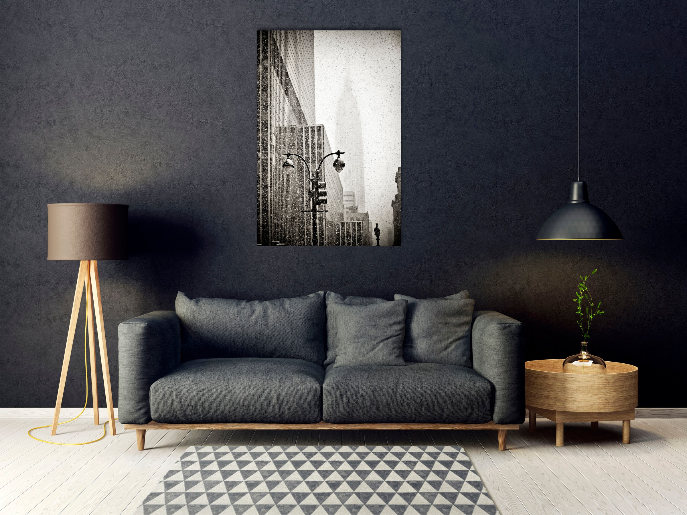 queence Acrylglasbild »Eiros«, Stadt-Foto-Schwarz-Weiß-Amerika-Bilder von A günstig online kaufen