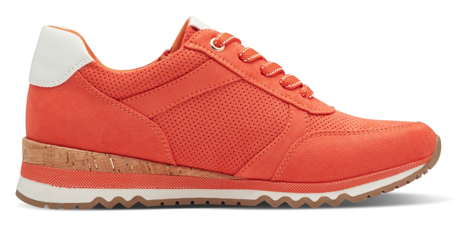 MARCO TOZZI Keilsneaker  , Freizeitschuh, Halbschuh, Schnürschuh in veganer Verarbeitung