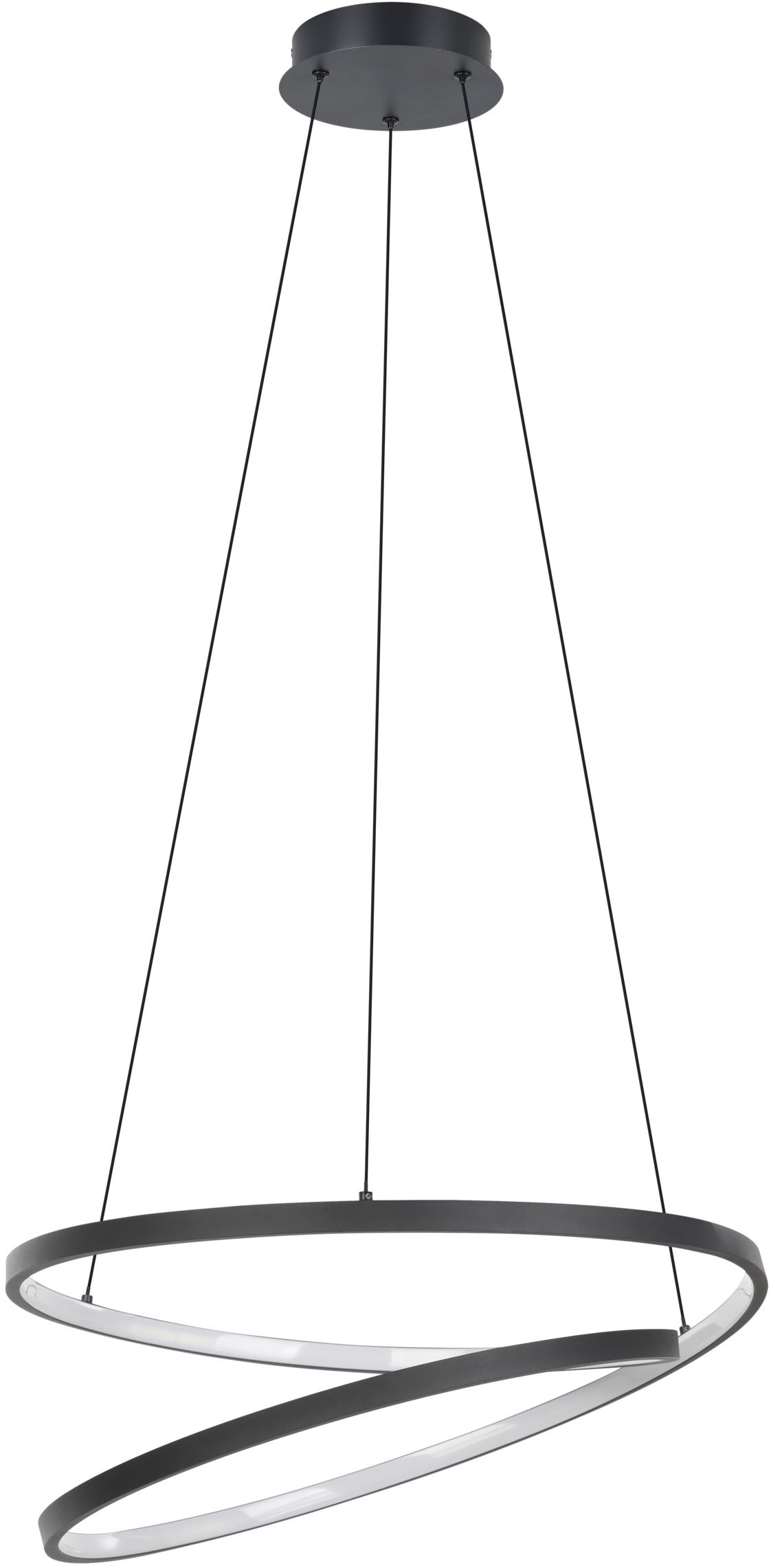 EGLO Hängeleuchte »RUOTALE Pendellampe - Alu, Stahl - LED - 42W - IP20« LED-Modul 1 Stk. Warmweiß Hängelampe, Deckenlampe, Wohnzimmer, Esszimmer, H150 x Ø70 cm