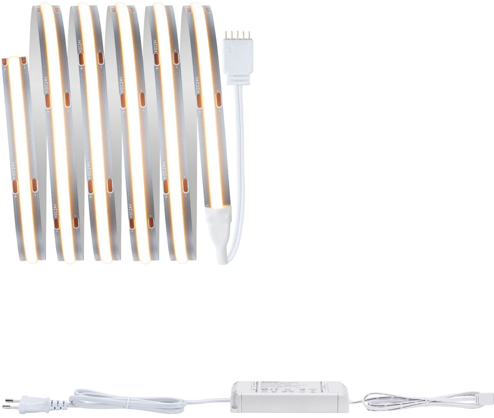 Paulmann LED-Streifen »MaxLED 500 Full-Line COB Basisset 1,5m, warmweiß10W 750lm 480LED 2700K«, 1 St.-flammig, Basisset