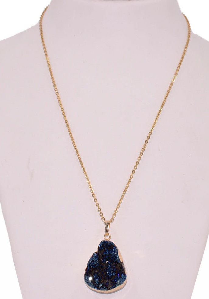 Firetti Kette mit Anhänger »Schmuck Geschenk Drusenachat« Made in Germany - mit Druzy Quarz