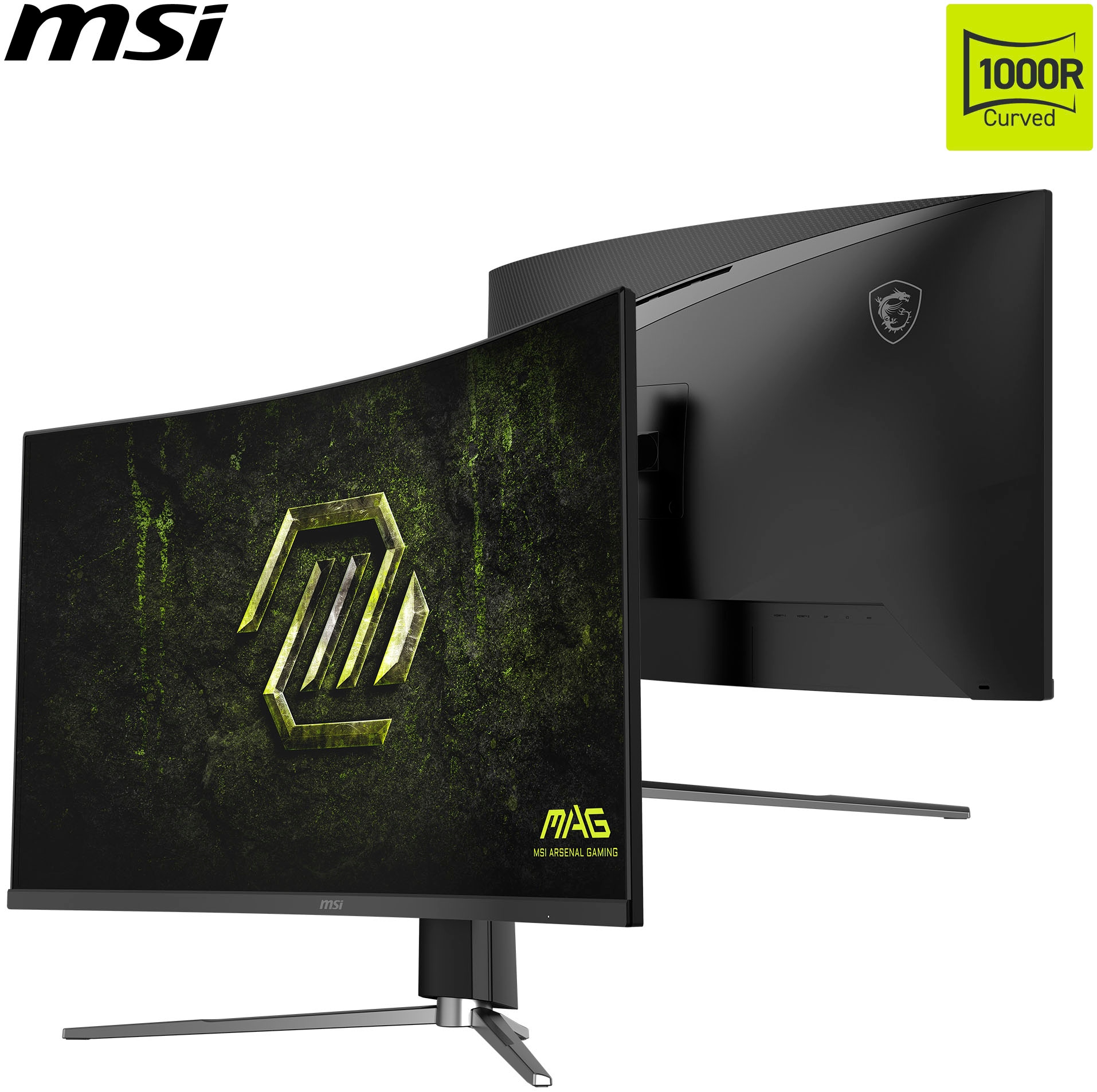 MSI Curved-Gaming-Monitor »MAG 325CQRF QD E2« 80 cm/32 ″  2560 x 1440 px WQHD 0,5 Reaktionszeit 180 Hz 5-Wege Joystick Navigation