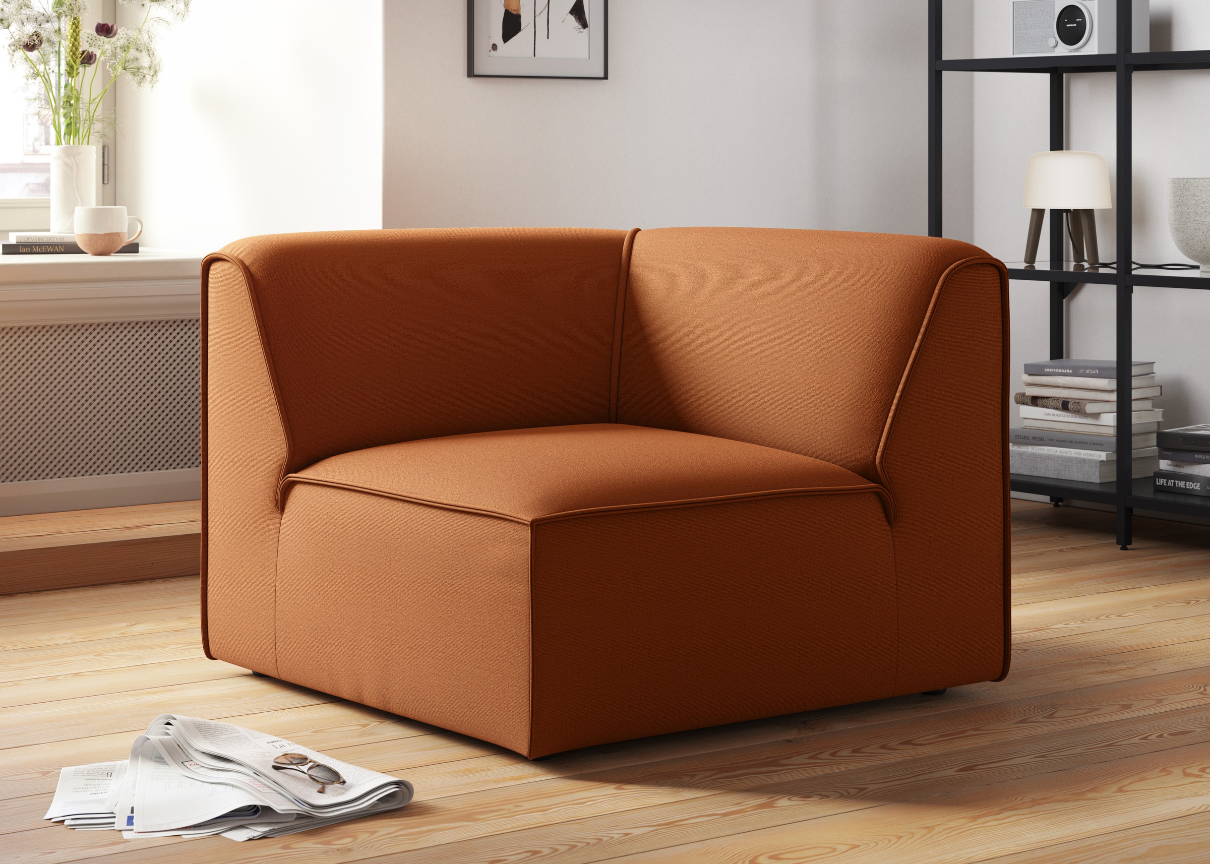OTTO home Sofa-Eckelement »Merid, Sofaelement, Maße B/T/H: 97/97/46 cm« als günstig online kaufen