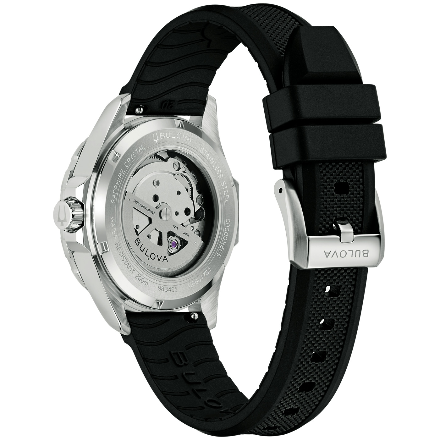 Bulova Mechanische Uhr »Marine Star« Armbanduhr, Herrenuhr, analog, Big Date