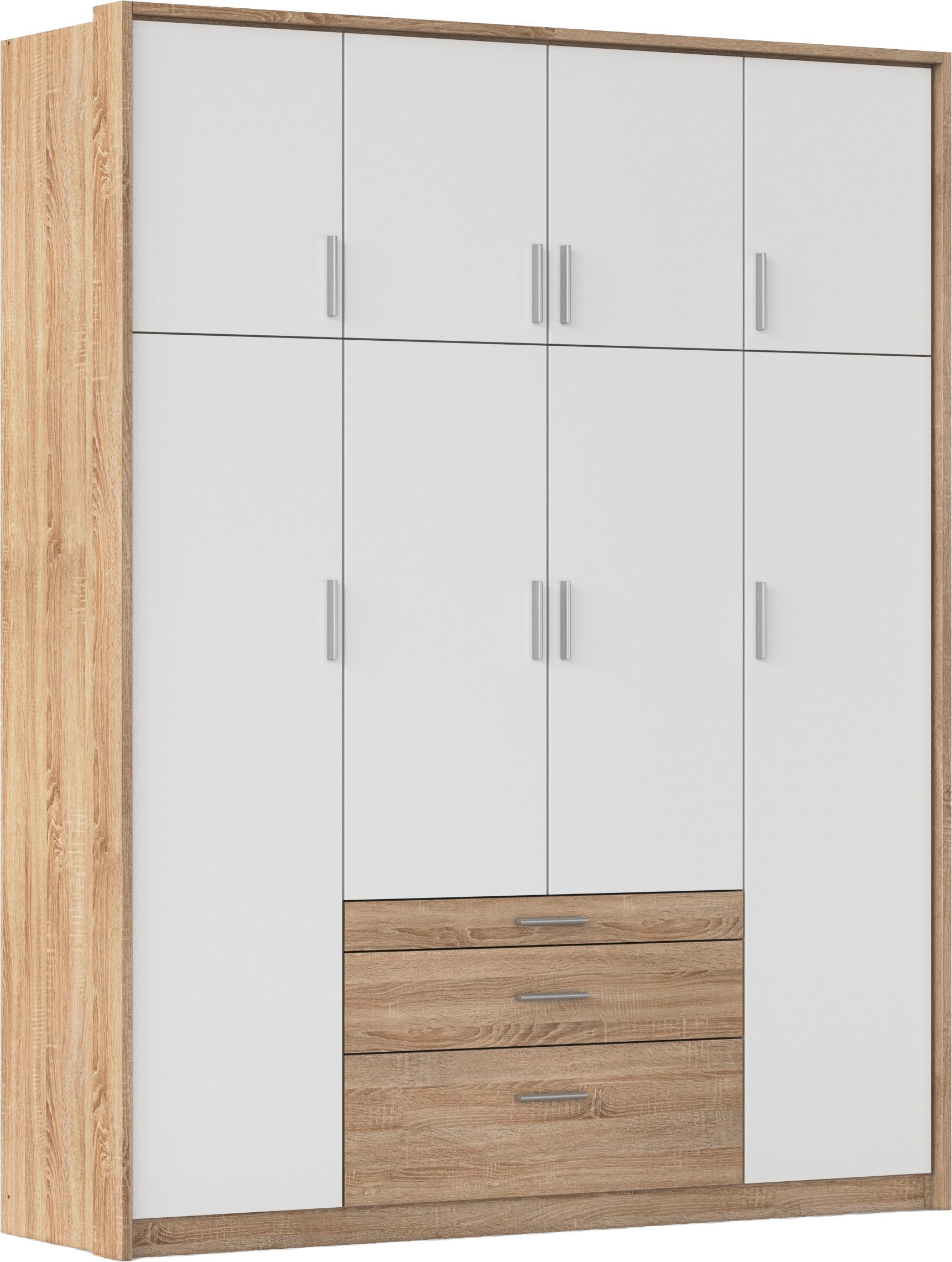 rauch Kleiderschrank »Schrank Drehtürenschrank Garderobe Ankleide Schlafzimmer HILDESHEIM« Breiten: 185/275 cm, Höhe 231 cm,  oberste Schublade mit praktischer Facheinteilung MADE IN GERMANY