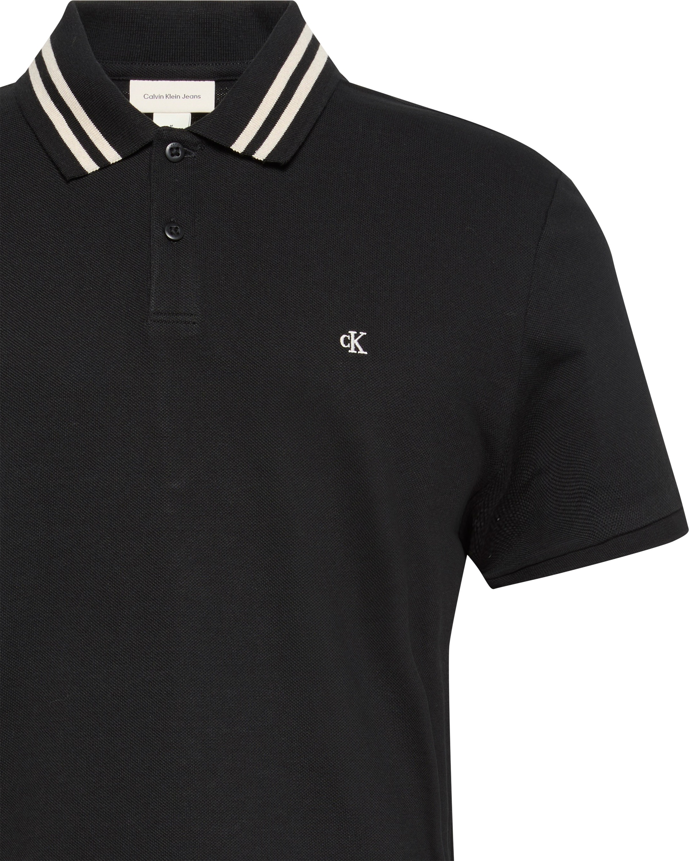 Calvin Klein Jeans Poloshirt »SS CSL PQ CLSSC TPPD«, Mit Rundhalsausschnitt