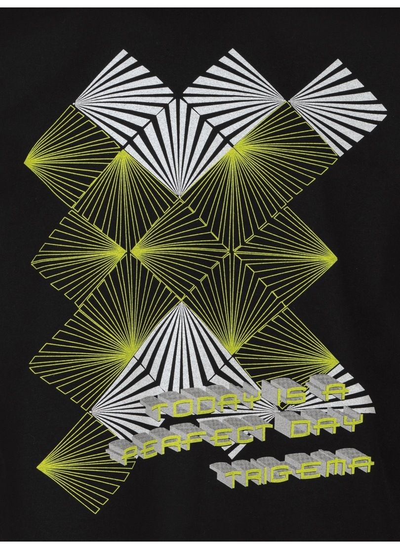 Trigema T-Shirt »TRIGEMA T-Shirt mit Neon-Print«, (1 tlg.)
