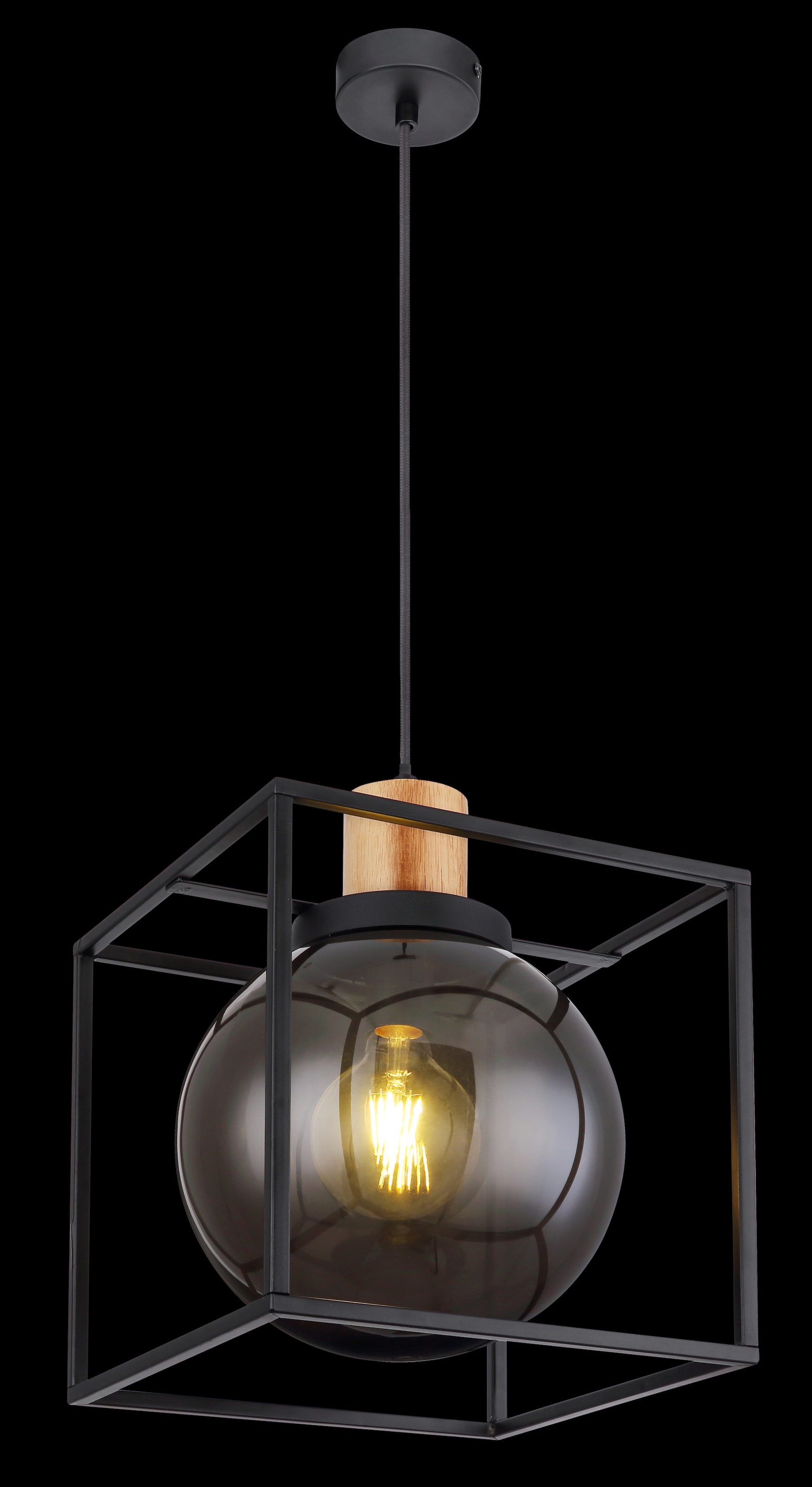 GLOBO LIGHTING Hängeleuchte »HILKO«, Leuchtmittel E27 | ohne Leuchtmittel, Hängelampe/Pendelleuchte/Esszimmer/Wohnzimmer/Esstisch