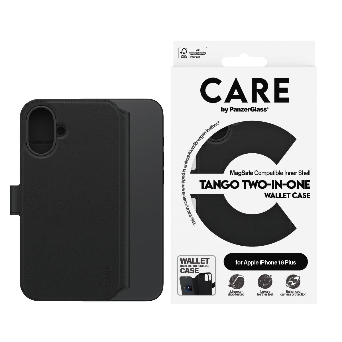 Handyhülle »Case Feature Tango 2-in-1 Wallet Case Apple iPhone 16 Plus«, Backcover,...