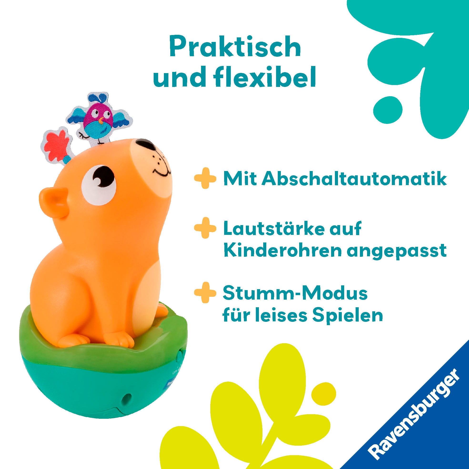 Ravensburger Lernspielzeug »Play+ Musikalischer Stehauf-Kreisel«