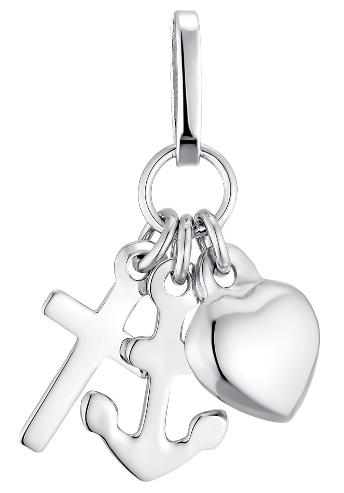 Elli Kette mit Anhänger Kreis »Erbskette Geo 925 Plättchen Design Silber«