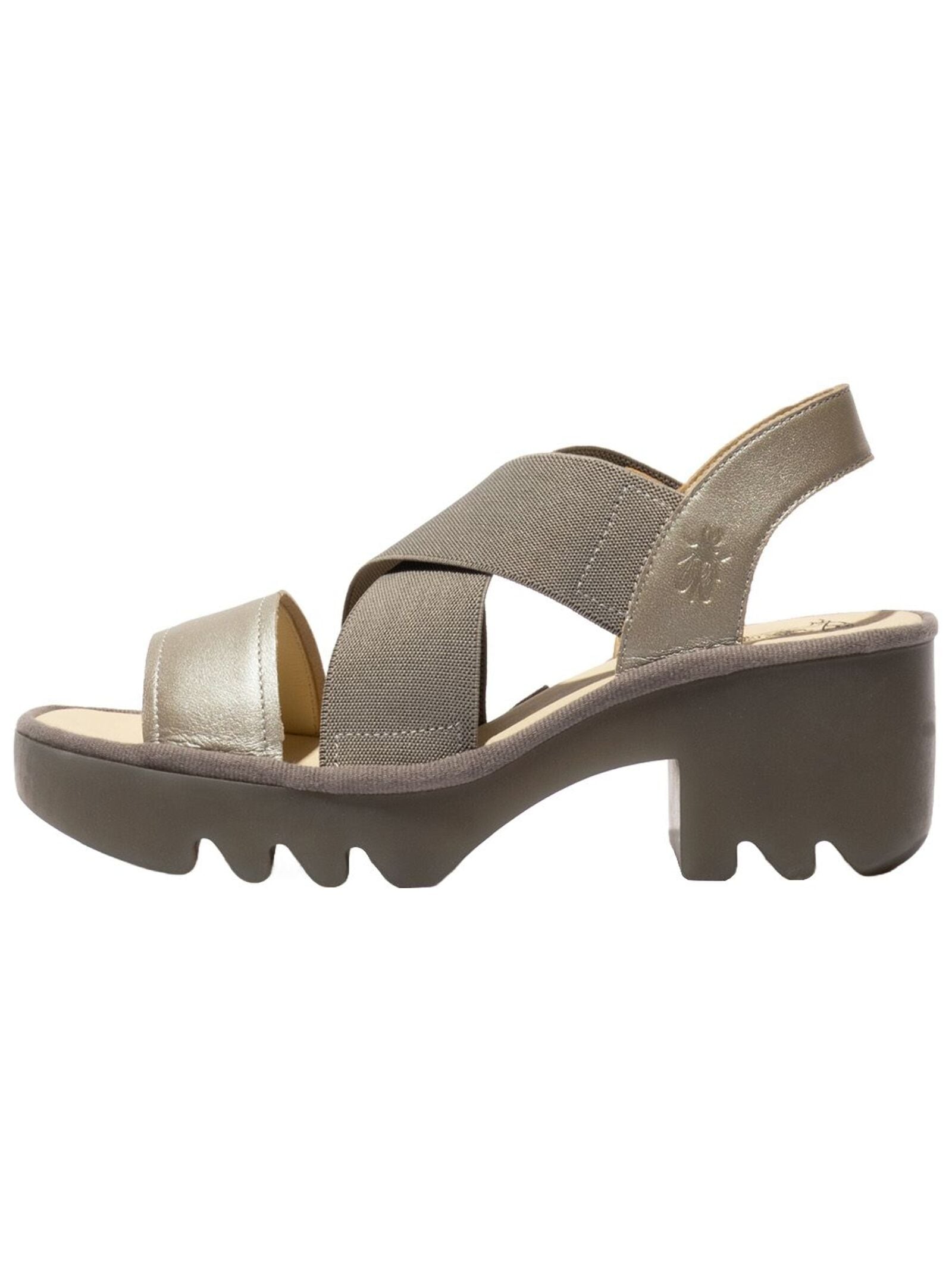 Fly London High-Heel-Sandalette »Fly London Sandalen Leder/Textil«