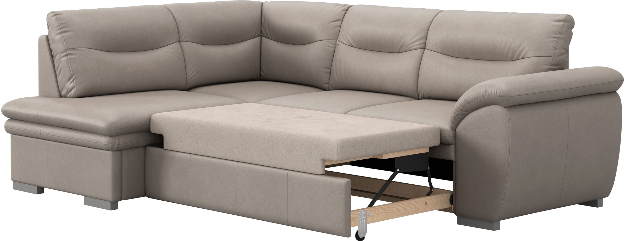 COTTA Ecksofa »Leandra L-Form«, wahlweise mit Bettfunktion & Bettkasten