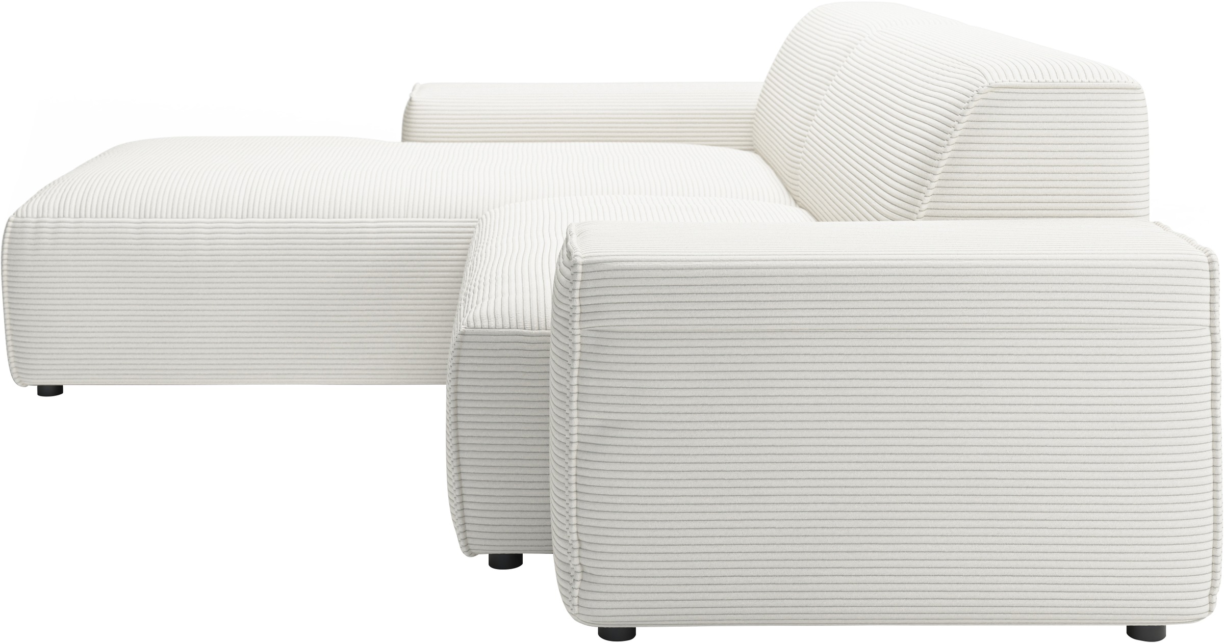 andas Ecksofa »Glimminge L-Form auch in Breitcord, Feincord + Easy care-Bezug,«, Breite 234, Zierkissen