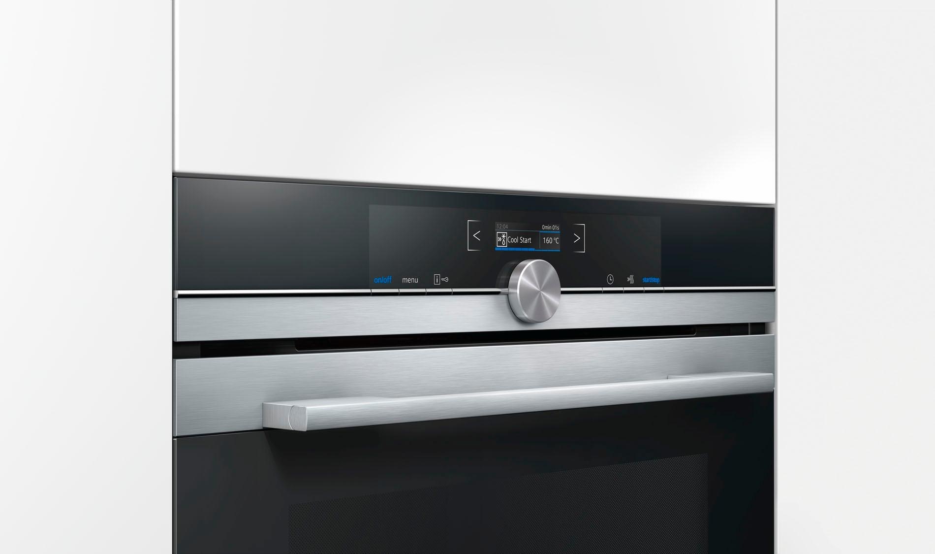 7. Bild von SIEMENS Einbaubackofen »HB634GBS1«, iQ700, HB634GBS1, mit Teleskopauszug nachrüstbar, ecoClean Plus, mit ecoClean