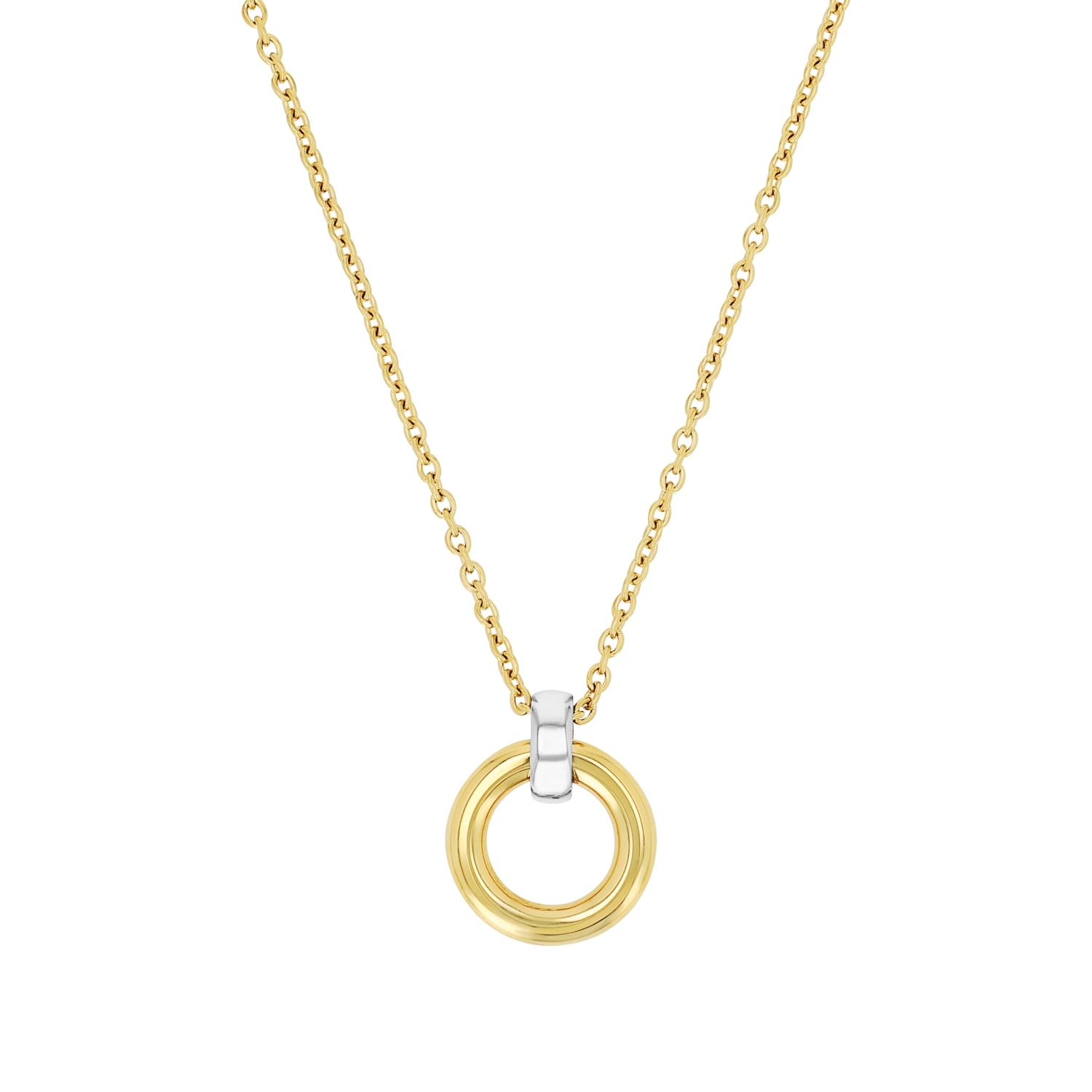 JOOP! Kette mit Anhänger »Kreis, 2039841«, mit Zirkonia (synth.)