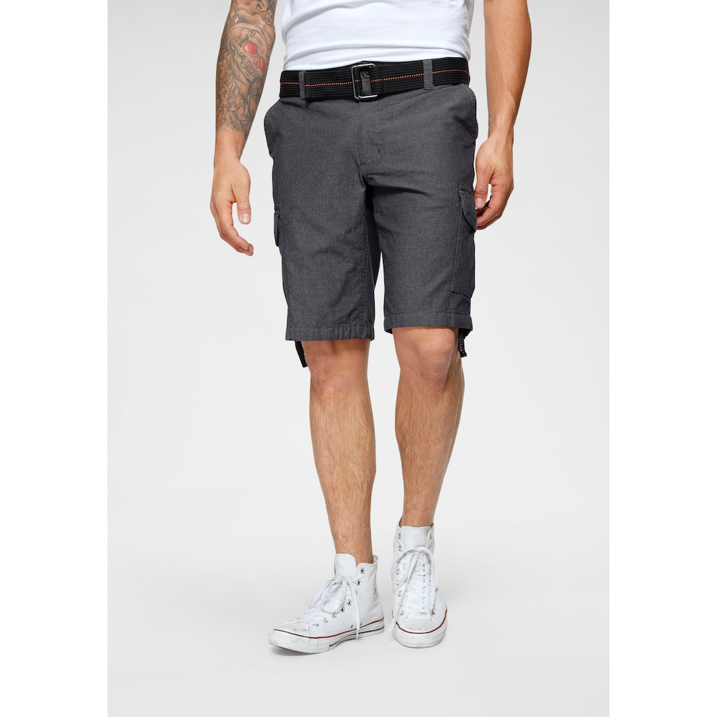 Bruno Banani Cargoshorts, (Set, 2 tlg., mit abnehmbarem Gürtel)