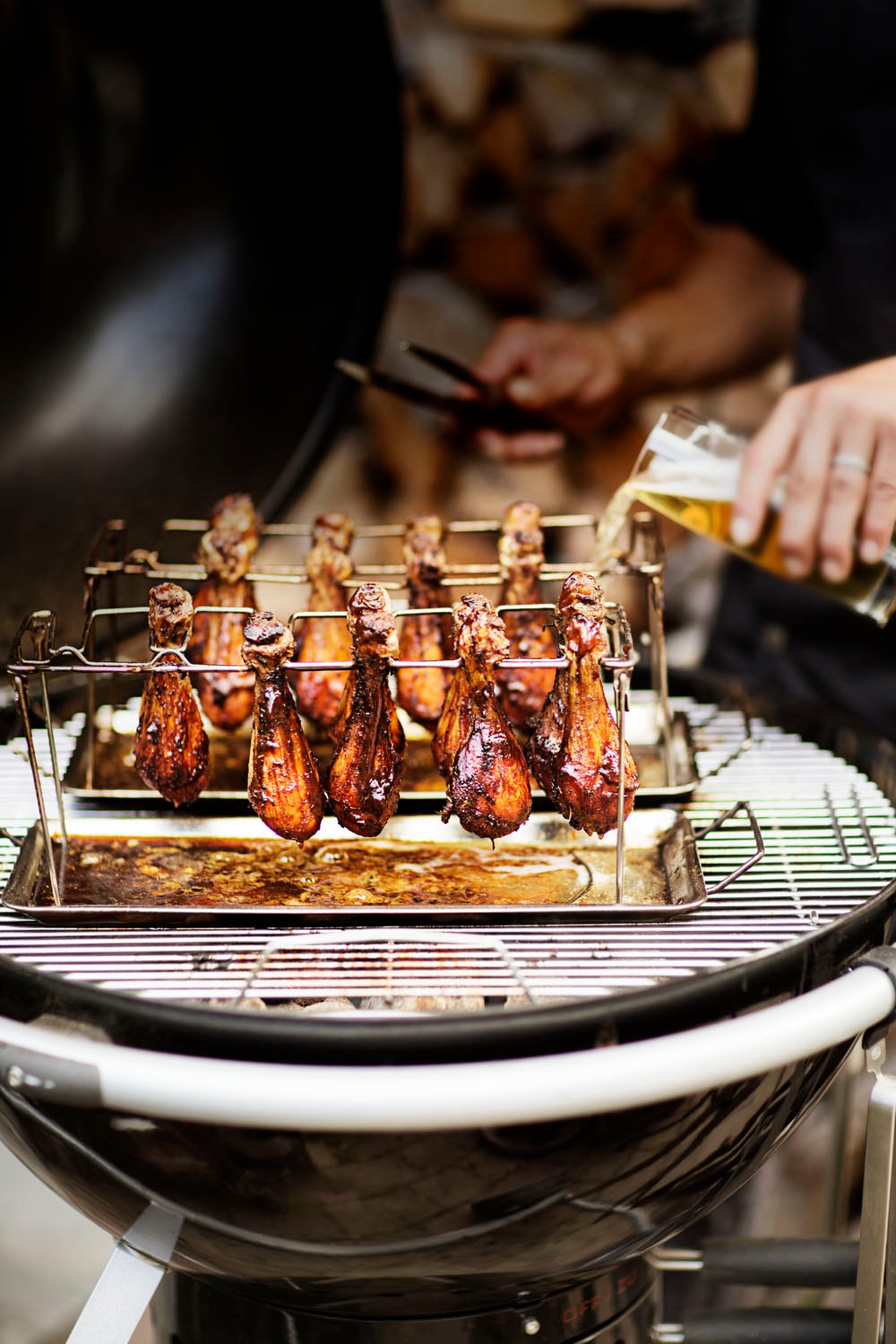 RÖSLE Grillguthalter »Hähnchenrack, 25144« Edelstahl für 12 Hähnchenteile