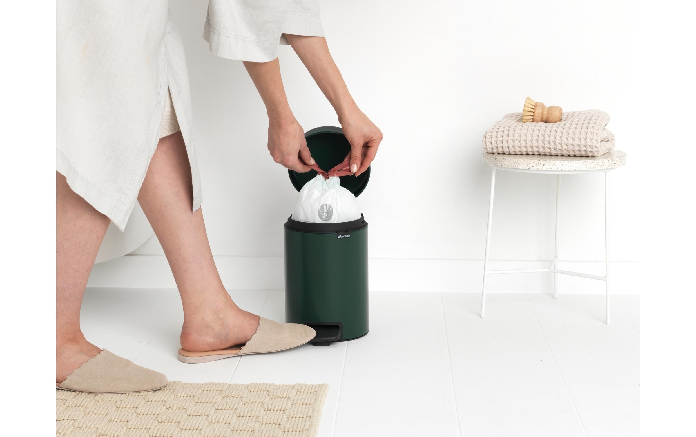 Brabantia Kosmetikeimer »NewIcon 3 l, Dunkelgrün« 1 Behälter