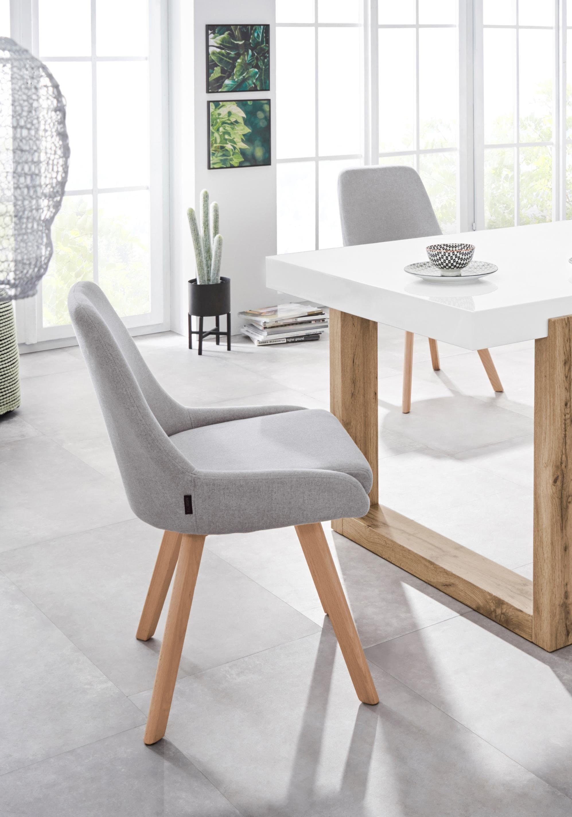 INOSIGN Esszimmerstuhl »Dilla, TOPSELLER!«, (Set), 2 St., Webstoff, im 1er und 2er Set, Webstoff Bezug, Sitzhöhe 48 cm, Küchenstuhl