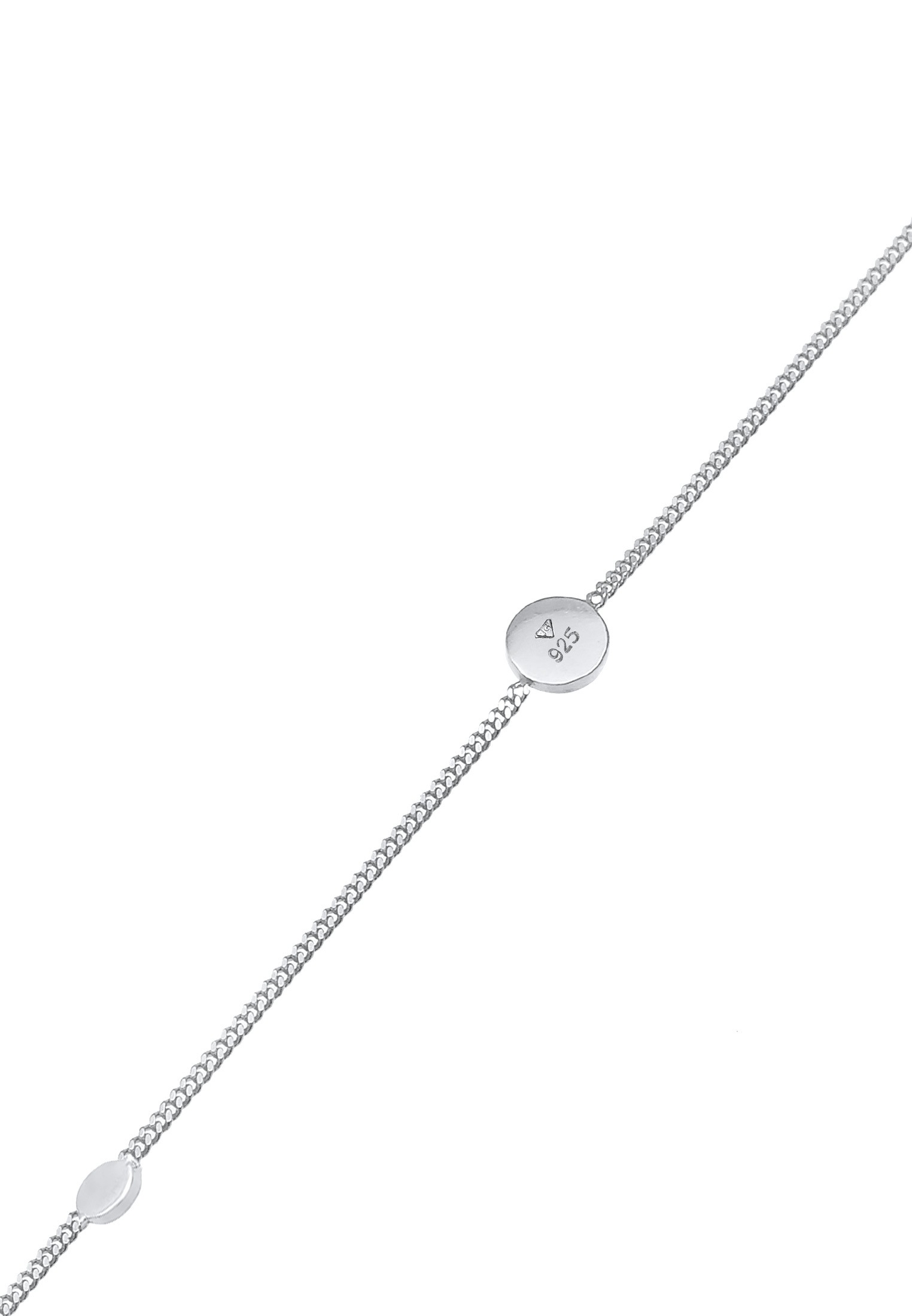 Elli Fußkette »Coin Kreis Disc Trend Minimal 925 Sterling Silber«
