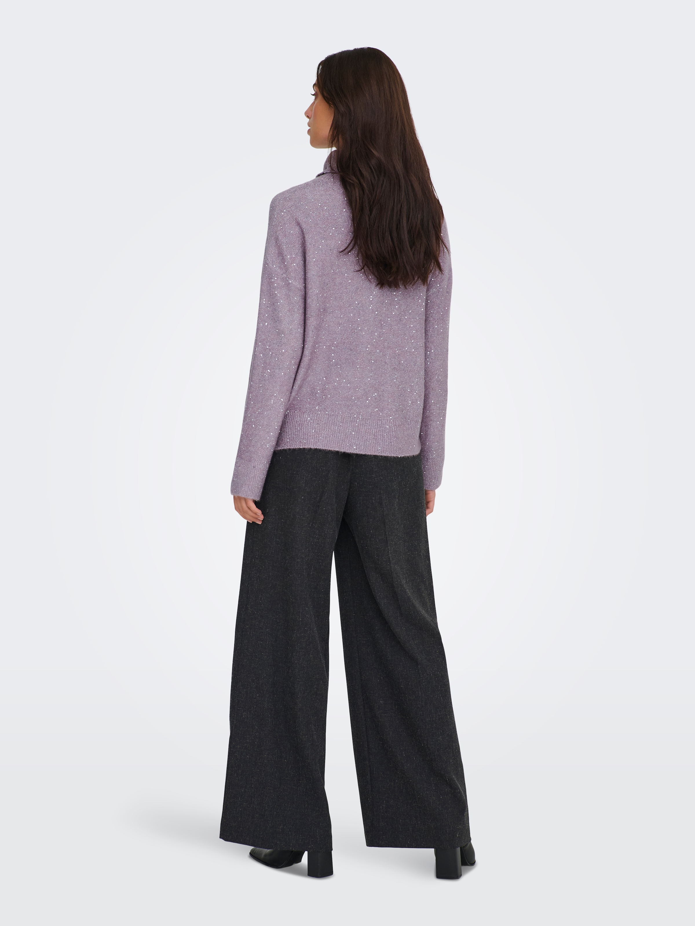 ONLY Rollkragenpullover »ONLARIZONA LS SEQUINS ROLLNECK PULL KNT«