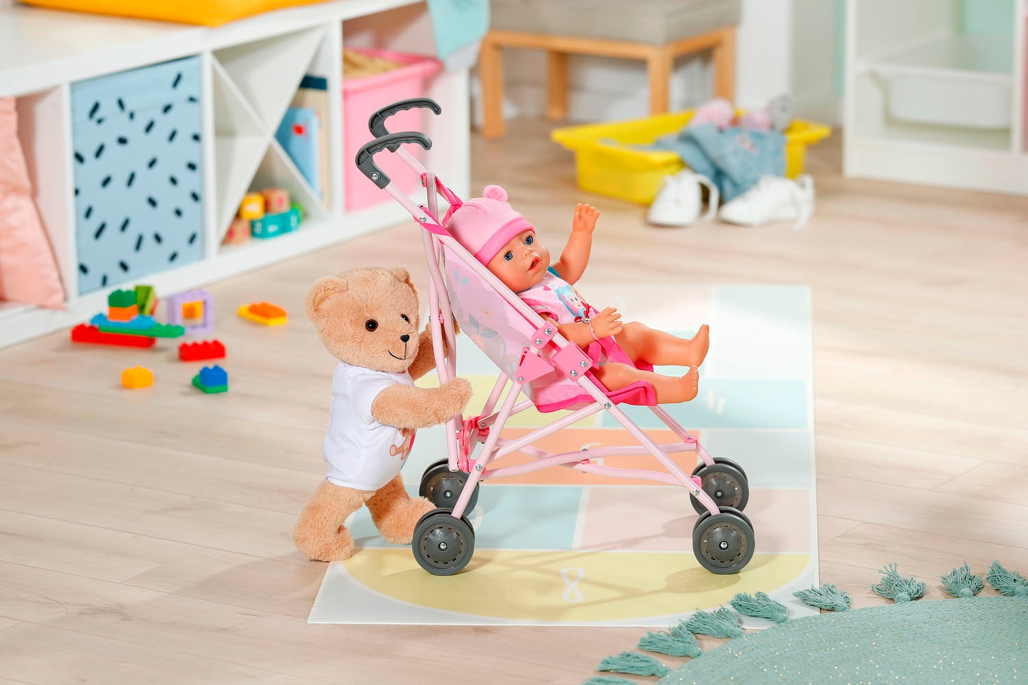 Baby Born Puppenbuggy »Teddy-Design«, mit Tasche