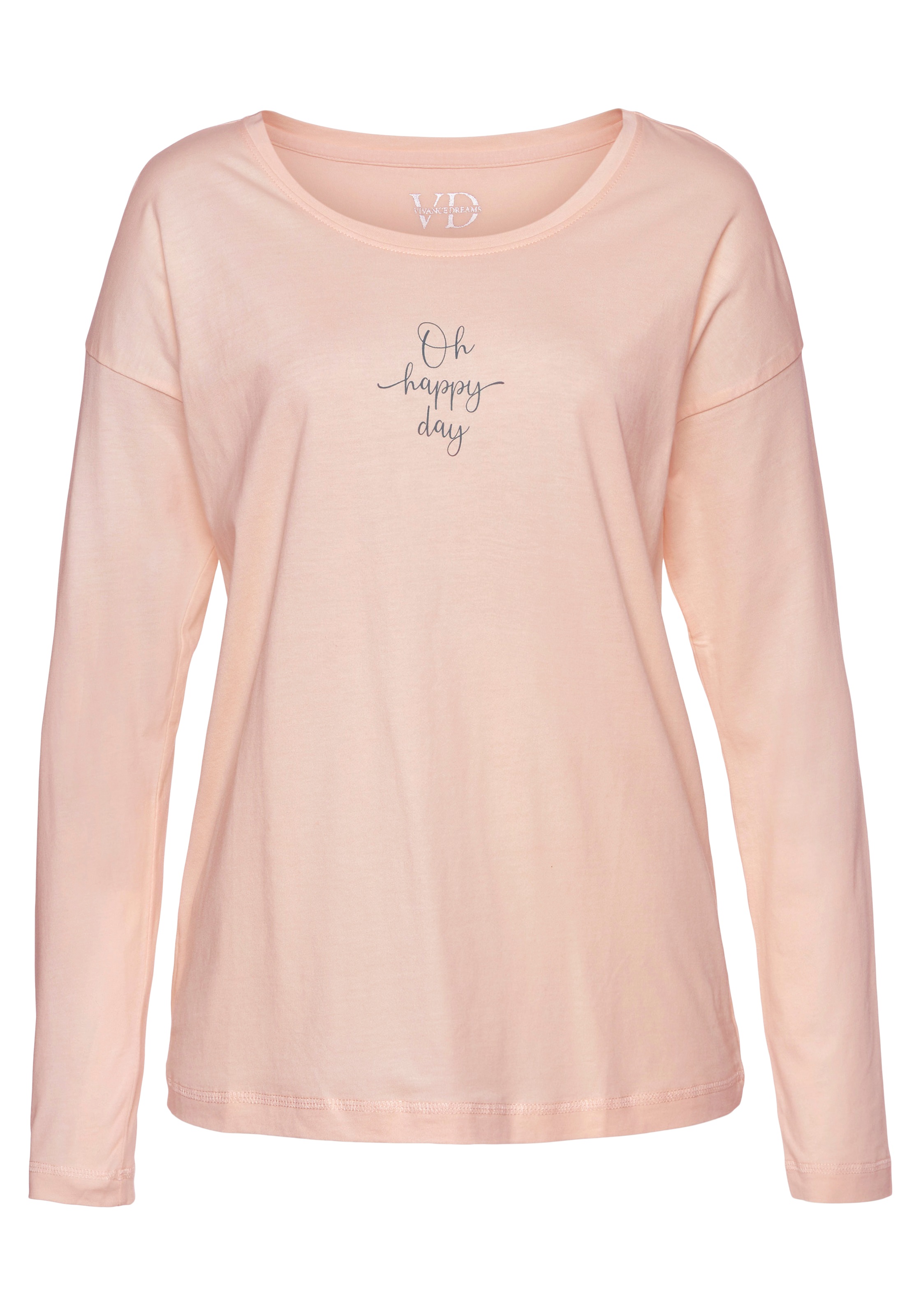Vivance Dreams Pyjamaoberteil, mit Sommer-Statementdruck