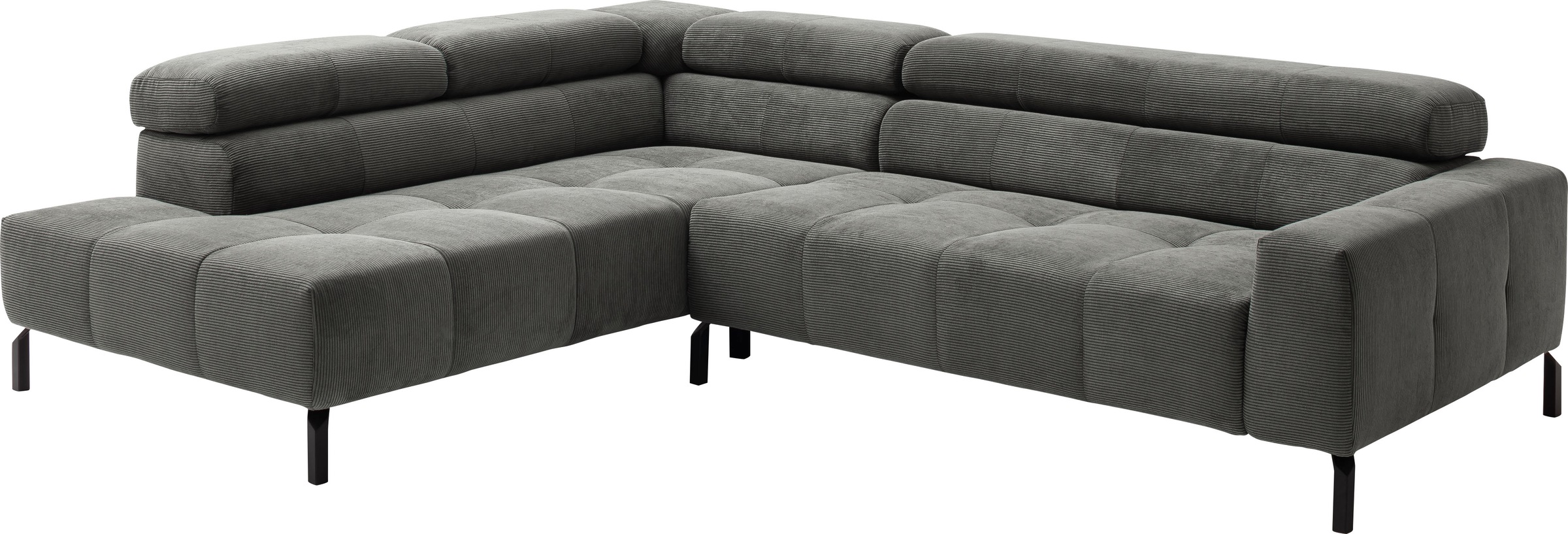 Places of Style Ecksofa »Cleveland, L-Form, incl. Kopfteilverstellung, Brei günstig online kaufen