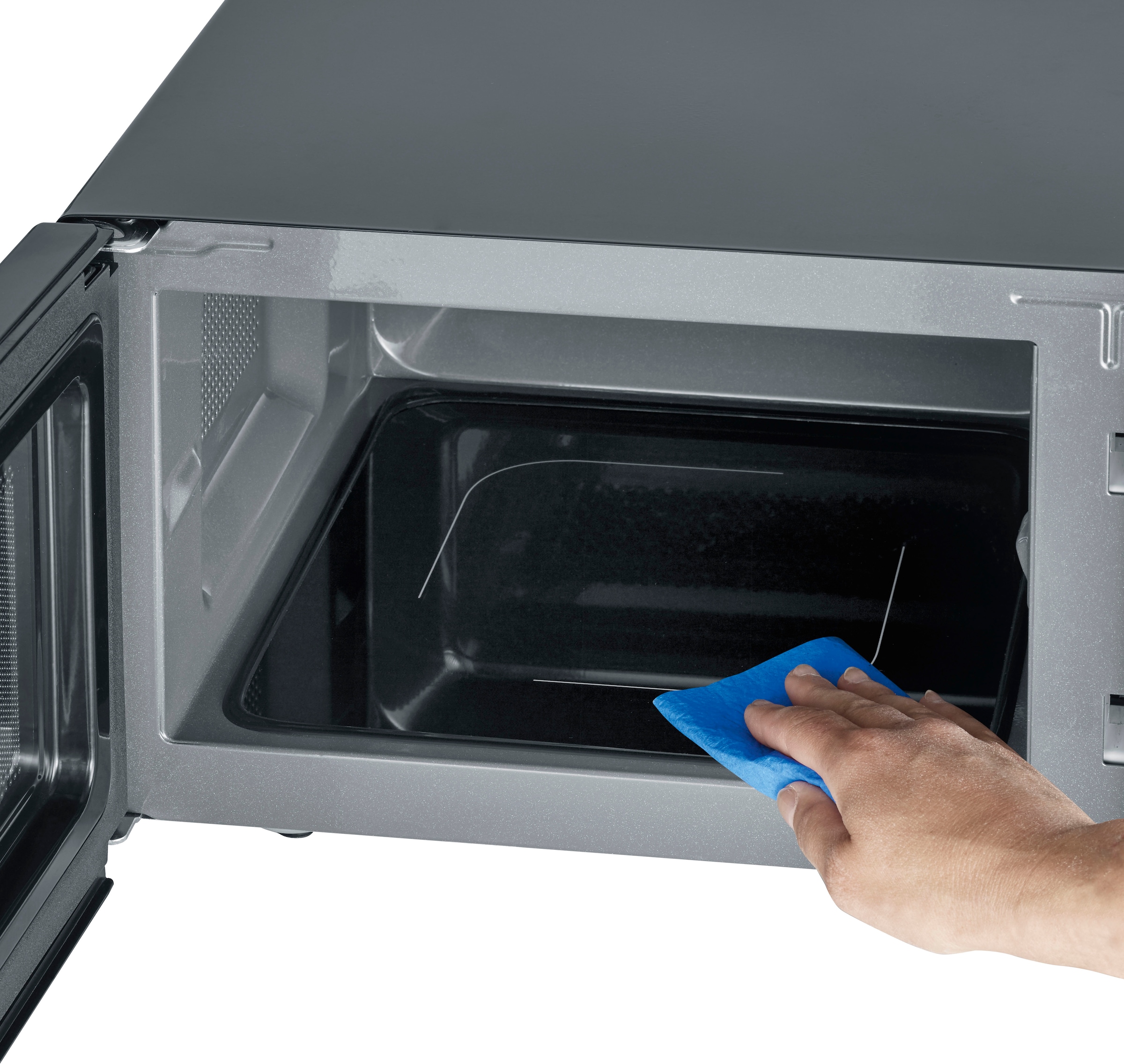 Severin Mikrowelle »MW 7763«, Grill-Mikrowelle, 1000 W, 2-in-1 Mikrowelle mit Glasboden und Grill