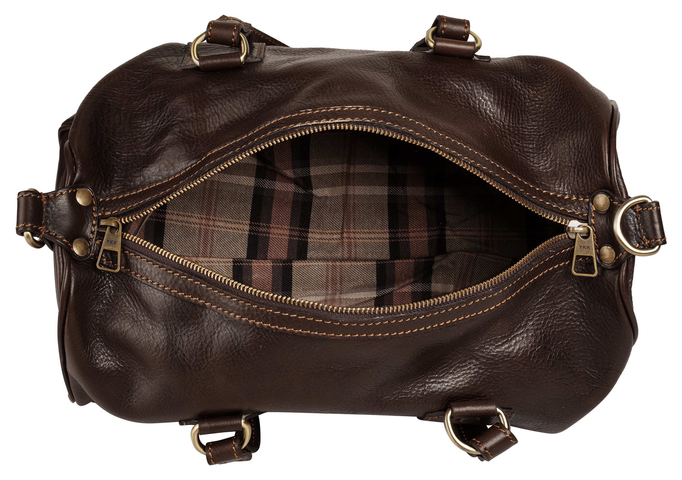 Piké Henkeltasche, echt Leder, Made in Italy