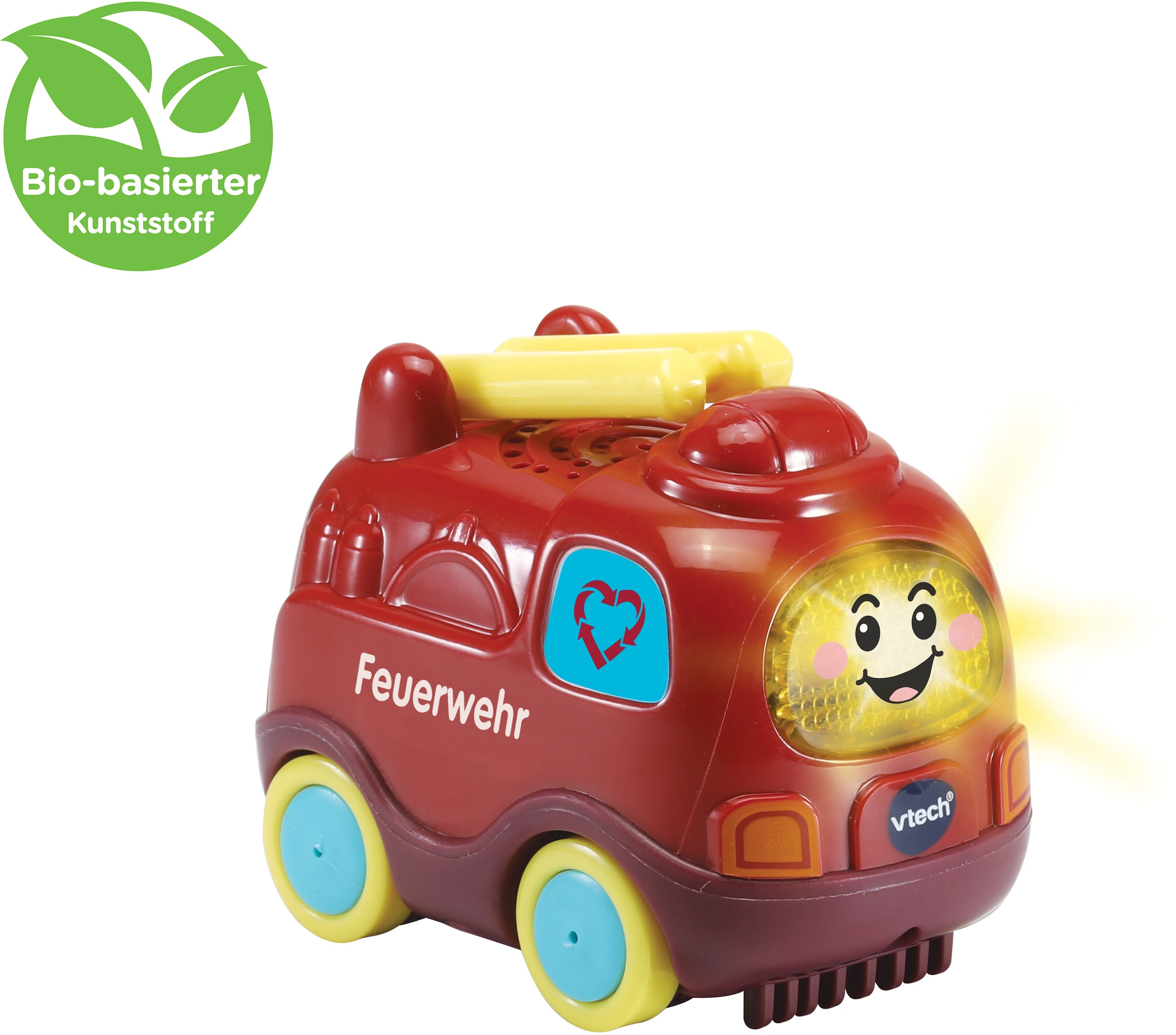 Vtech® Spielzeug-Feuerwehr »Tut Tut Baby Flitzer, Feuerwehr«, aus bio-basiertem Kunststoff