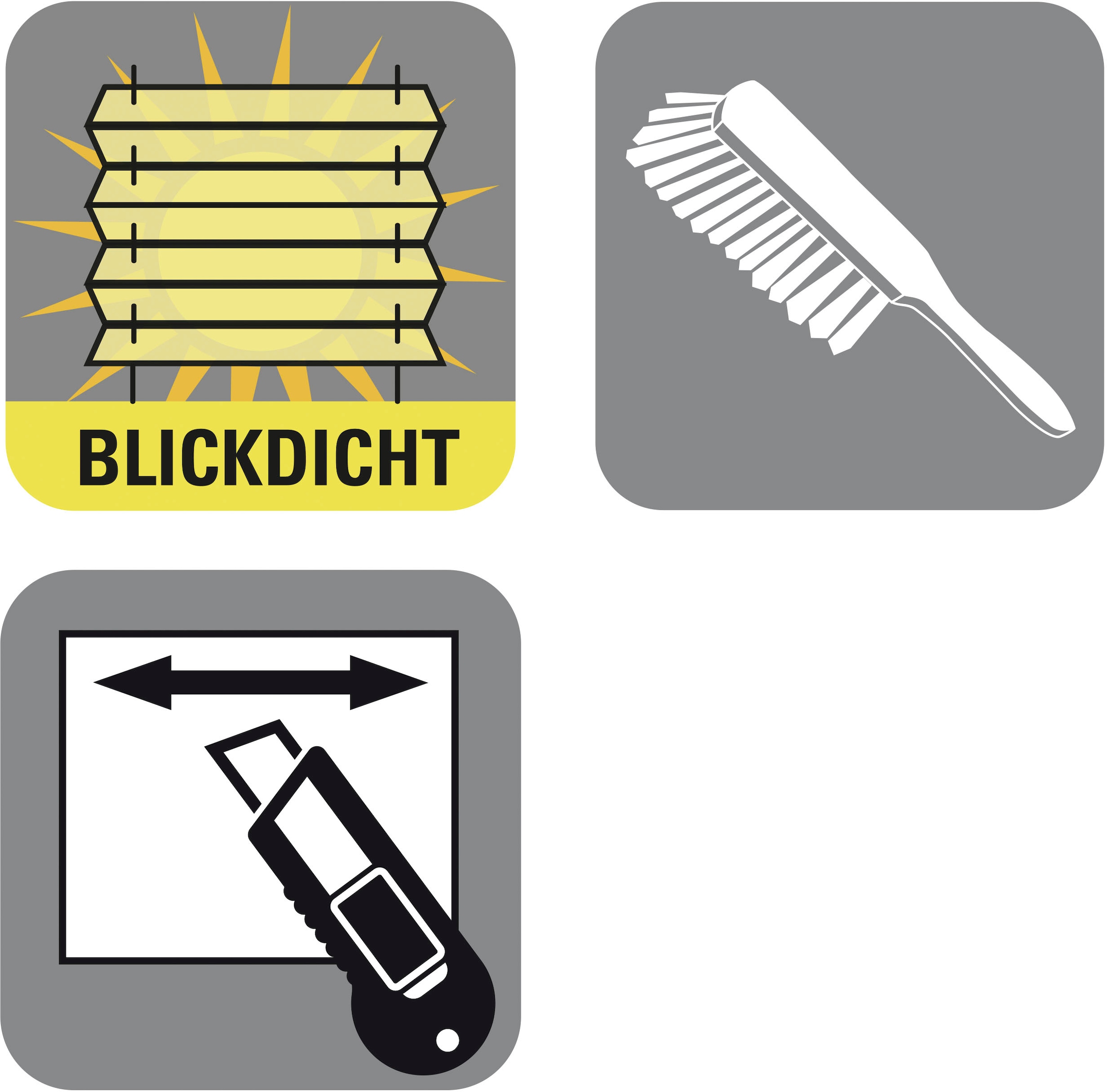 GARDINIA Plissee »Bella mit zwei Bedienschienen«, blickdicht, ohne Bohren, verspannt, in der Breite kürzbar, Lichtschutz