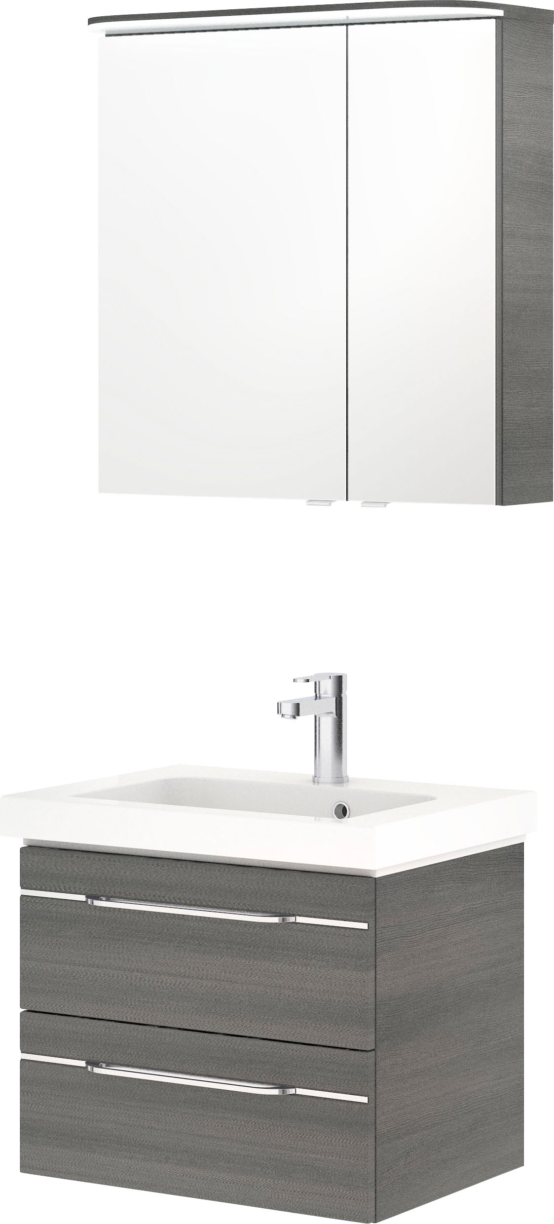 Saphir Badmöbel-Set »Balto Sprint 2-teilig, Mineralmarmor-Waschtisch mit LE günstig online kaufen