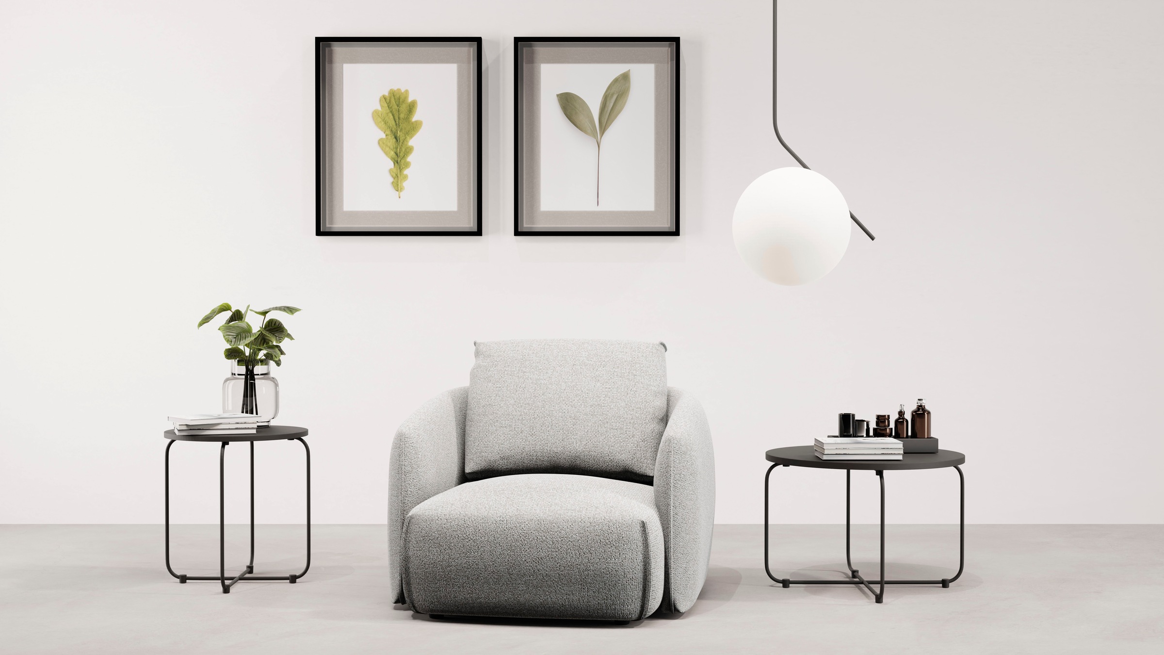 TRENDMANUFAKTUR Sessel »Shawn, Loungesessel, Designsessel, elegant geschwun günstig online kaufen