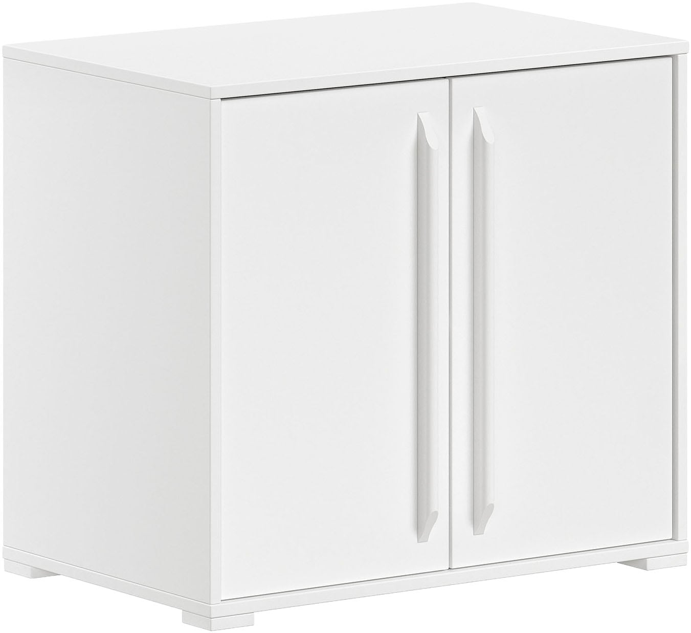 Vipack Kommode »SAM mit 2 Drehtüren, dahinter 1 Fachböden, universell einsetzbar« (B/H/T ca. 67,7x61,7x43 cm) Türen mit Soft-Close,  Pflegeleichte Oberfläche in Eiche oder Weiß Dekor