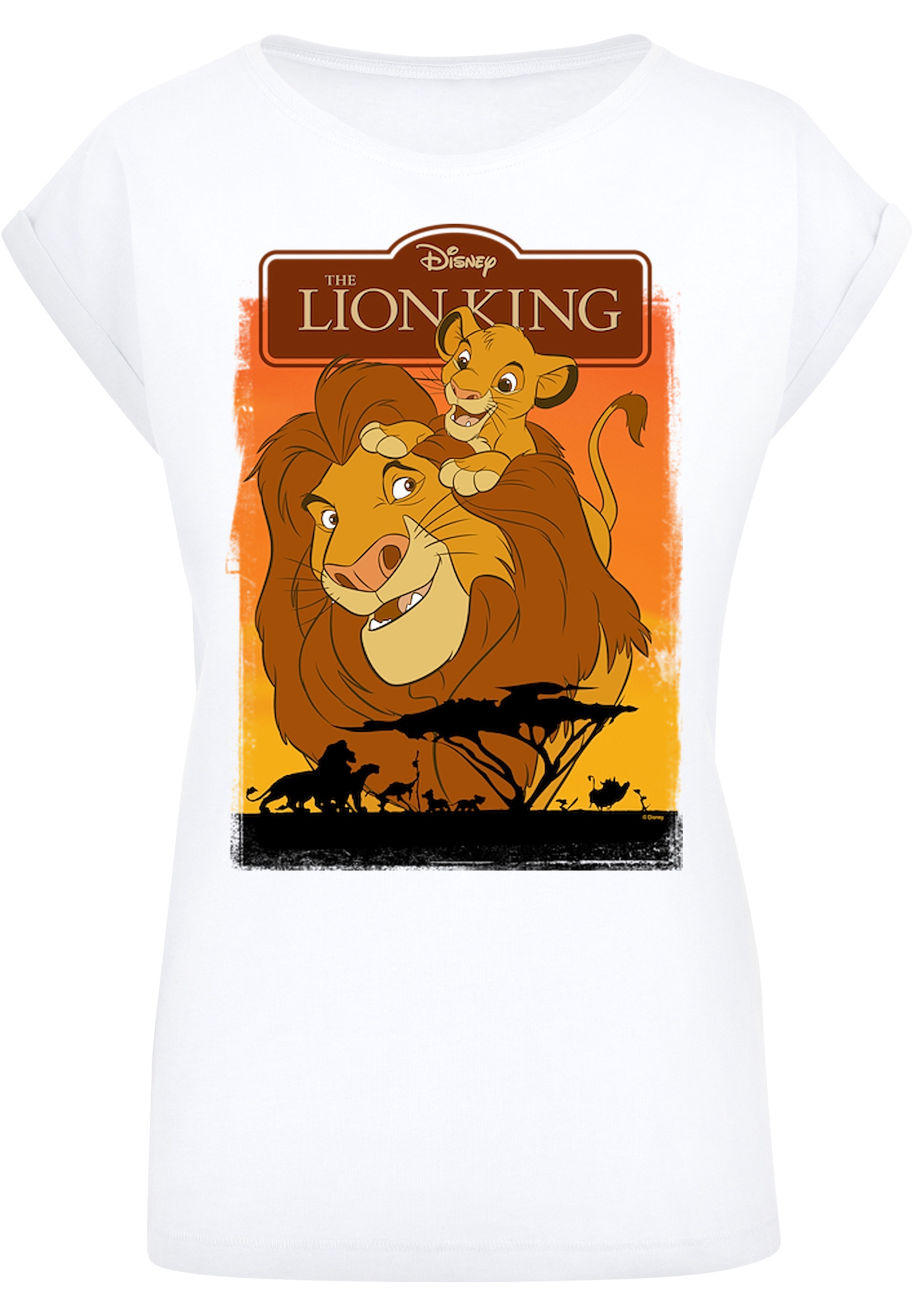F4NT4STIC T-Shirt »König bestellen und der Mufasa«, Löwen Simba Print